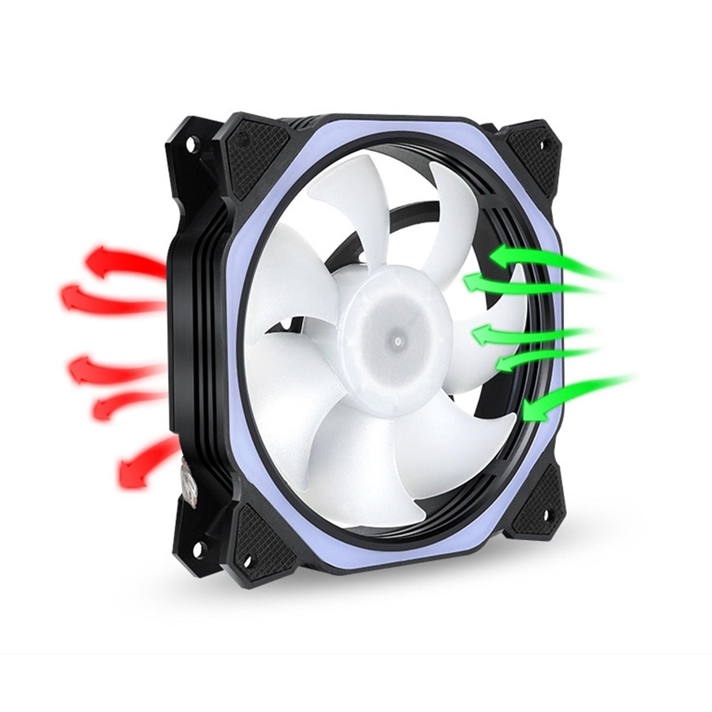 Computer Quiet PC Case Fan Sealed Bearing Adjustable Speed for Desktop Case Set A