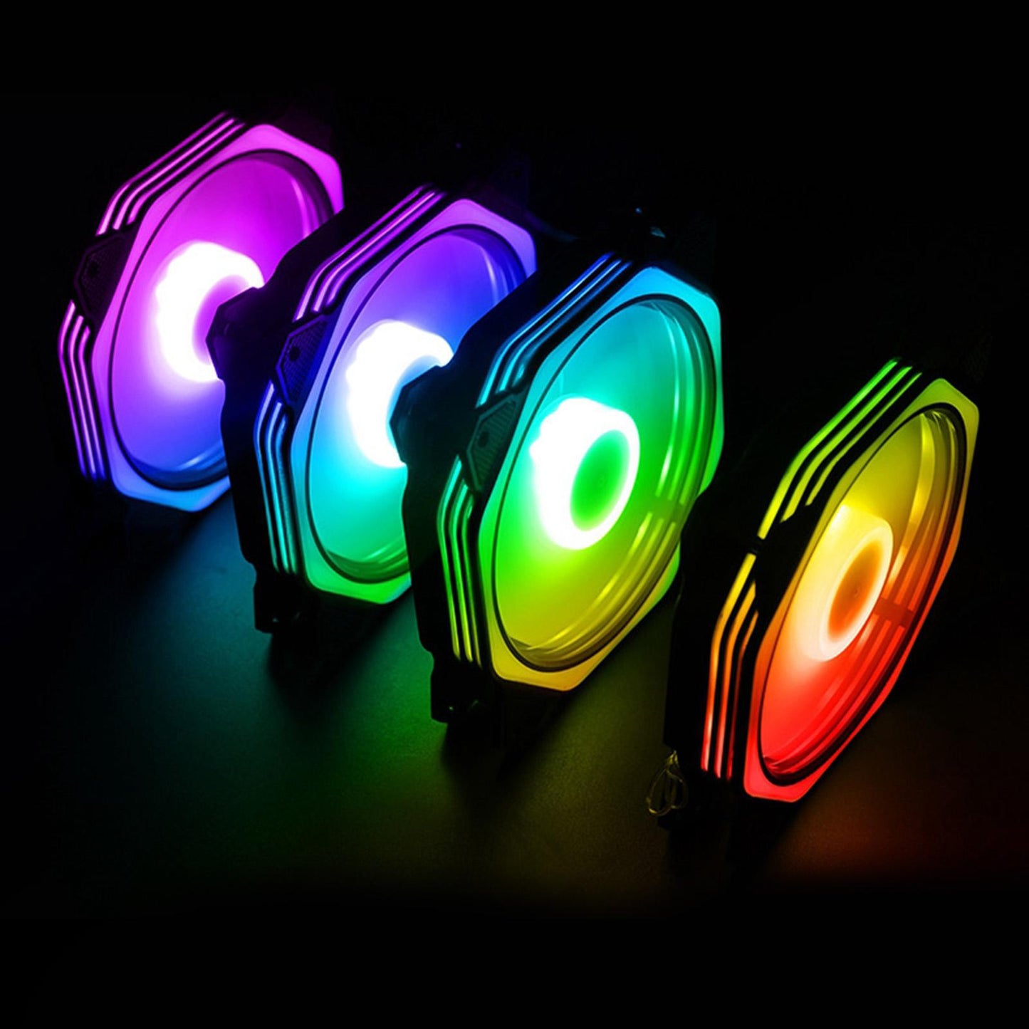 Computer Quiet PC Case Fan Sealed Bearing Adjustable Speed for Desktop Case Set A