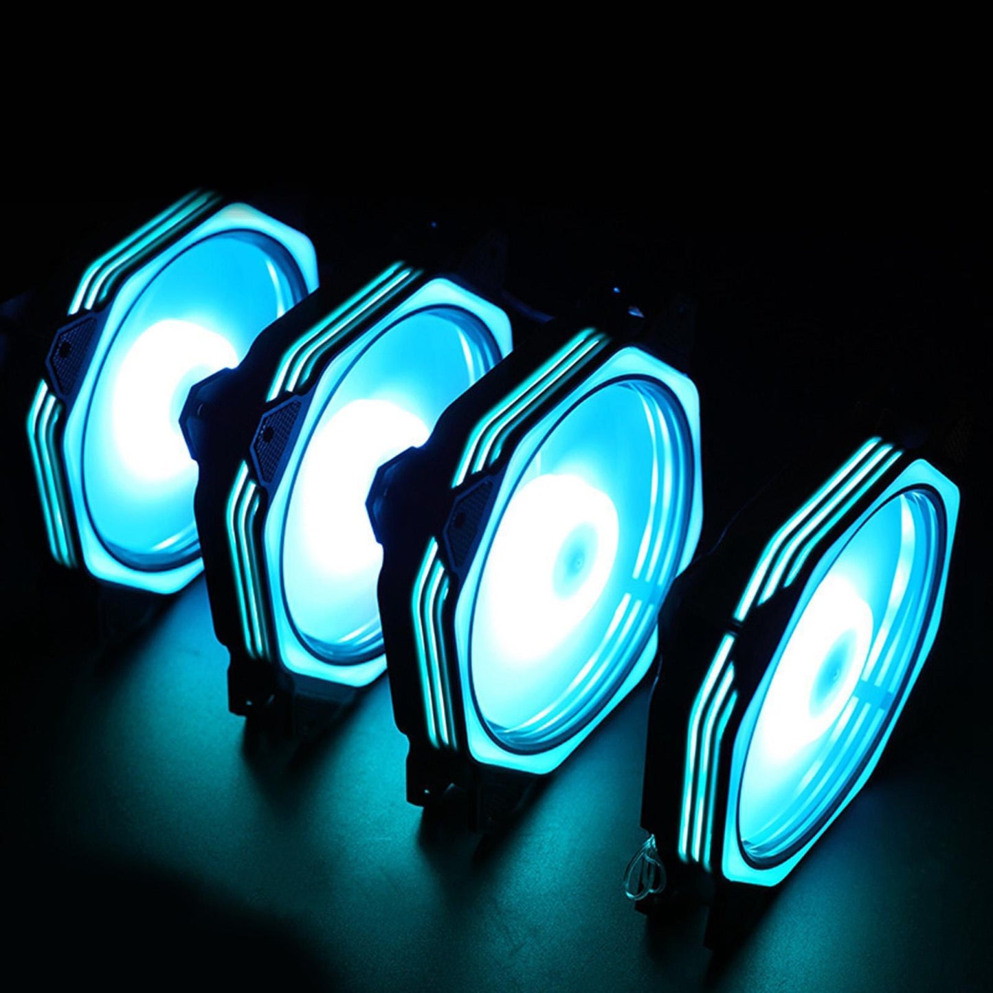 Computer Quiet PC Case Fan Sealed Bearing Adjustable Speed for Desktop Case Set F