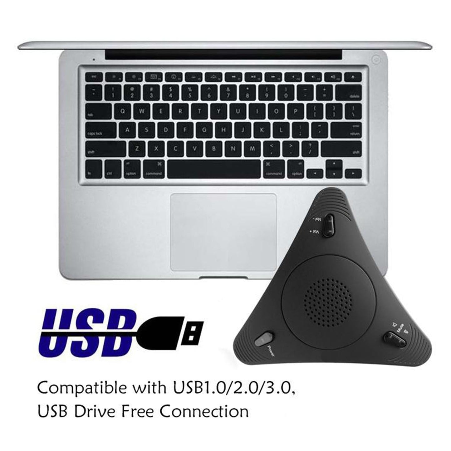 USB Video Conference Computer Microphone Omnidirectional Desktop Studio Mic