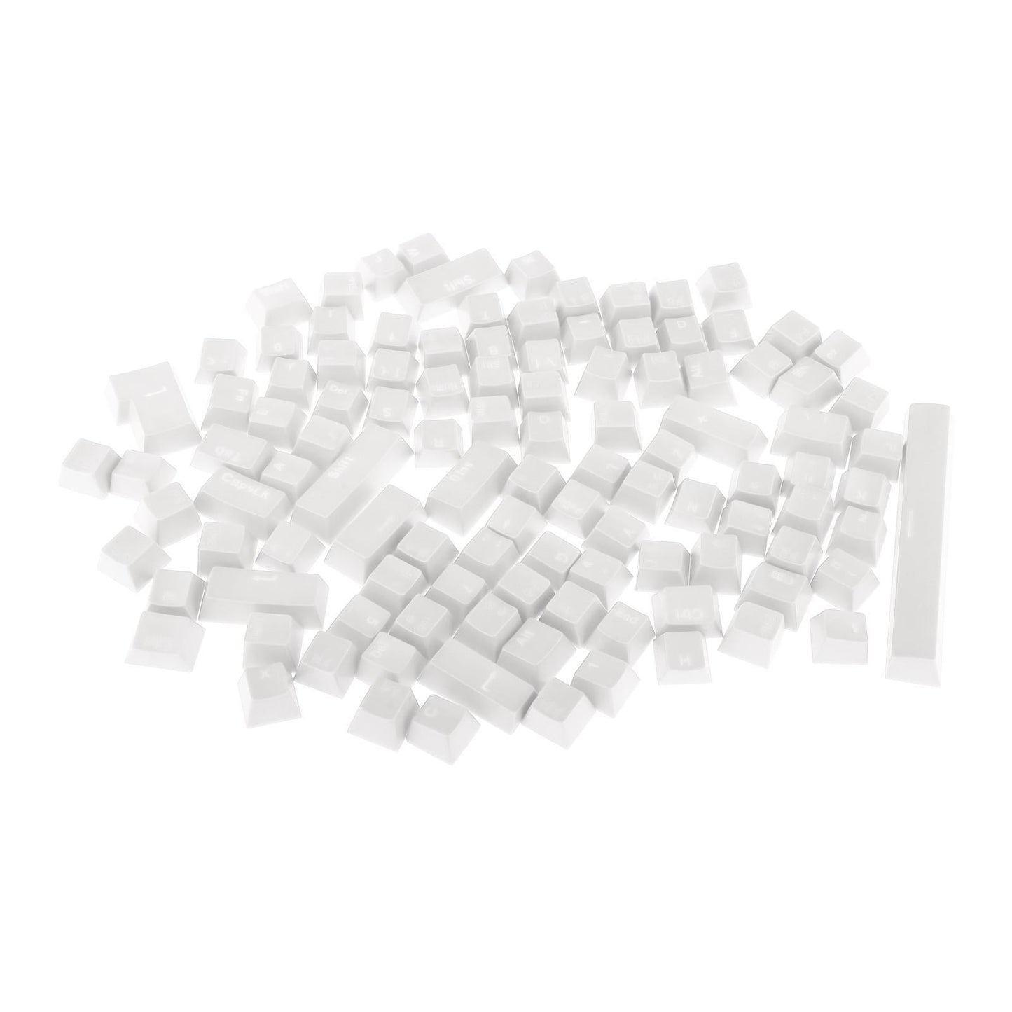108-Key ABS Translucent Keycaps Key Cap for Mechanical Keyboard White