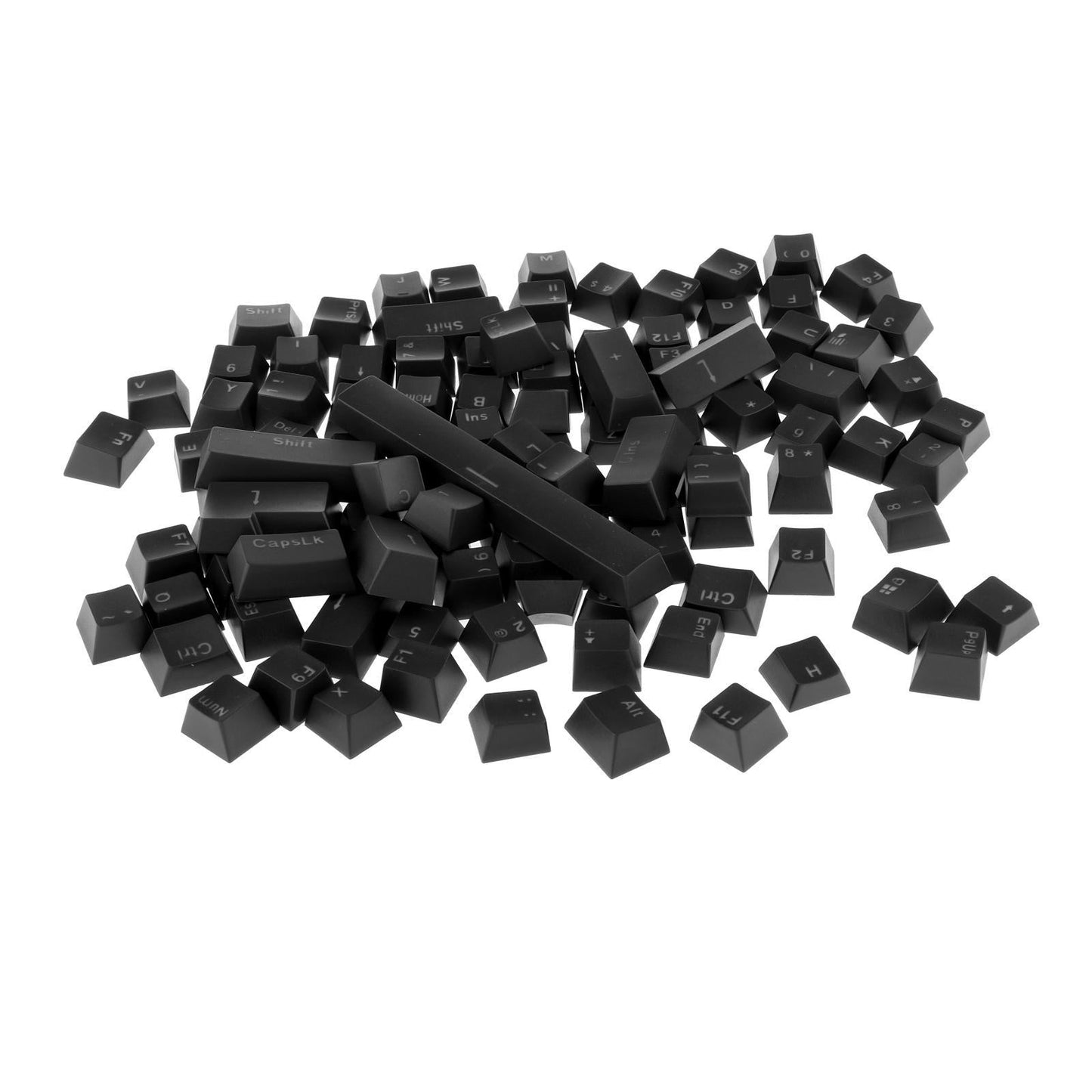 108-Key ABS Translucent Keycaps Key Cap for Mechanical Keyboard Black