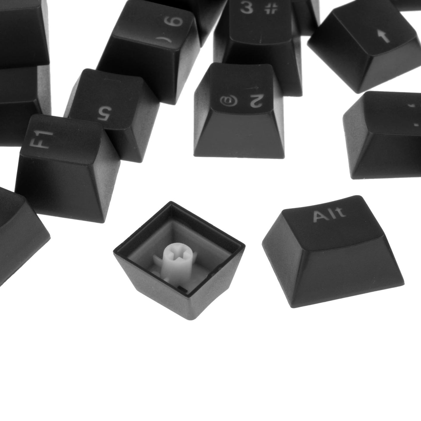 108-Key ABS Translucent Keycaps Key Cap for Mechanical Keyboard Black
