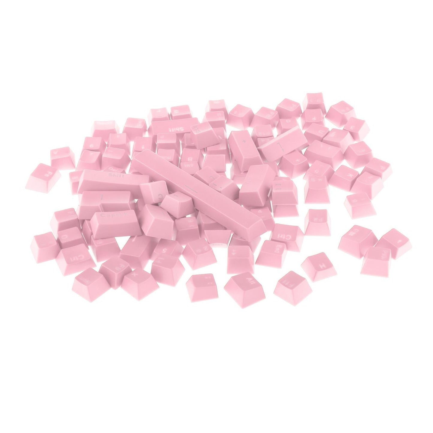 108-Key ABS Translucent Keycaps Key Cap for Mechanical Keyboard Pink