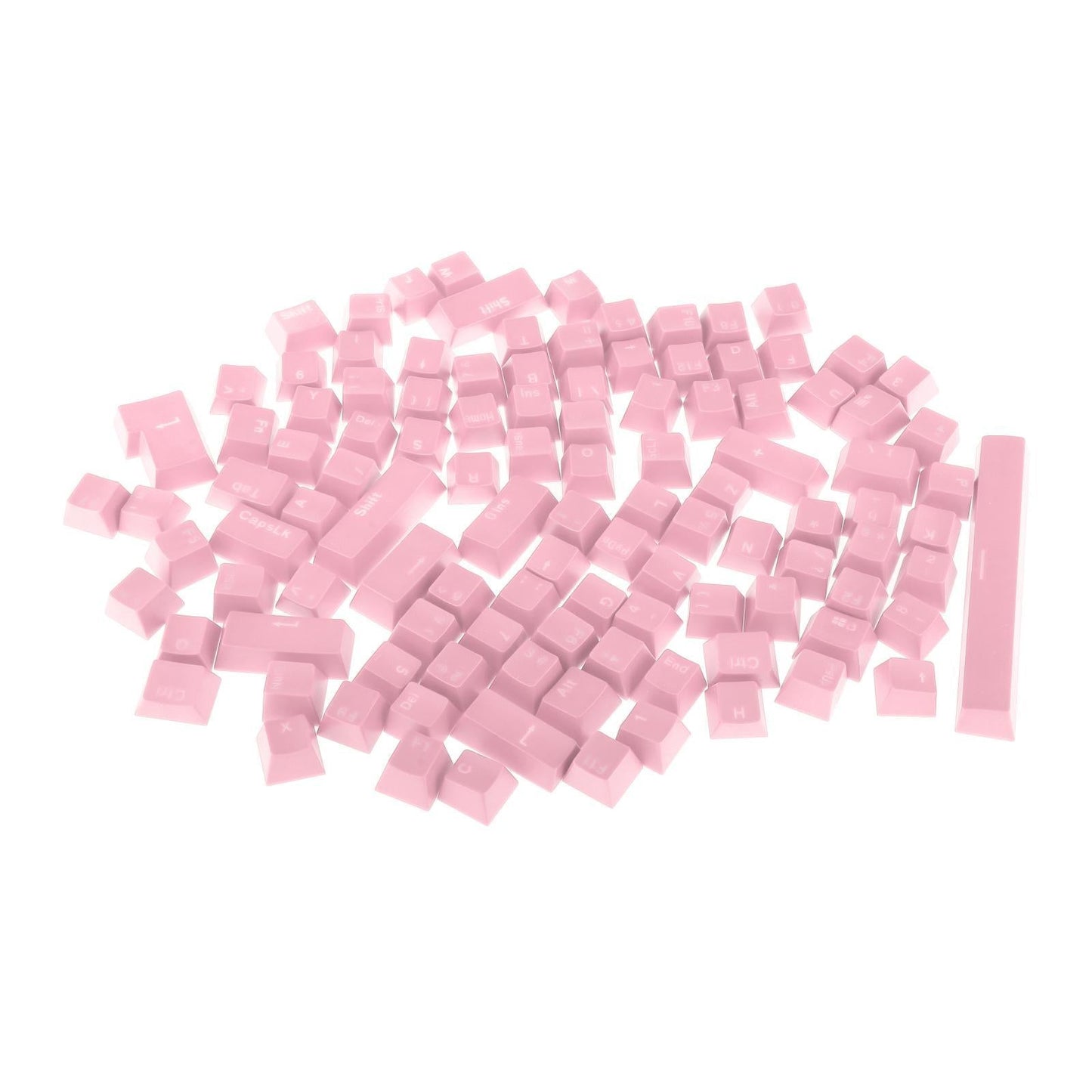 108-Key ABS Translucent Keycaps Key Cap for Mechanical Keyboard Pink