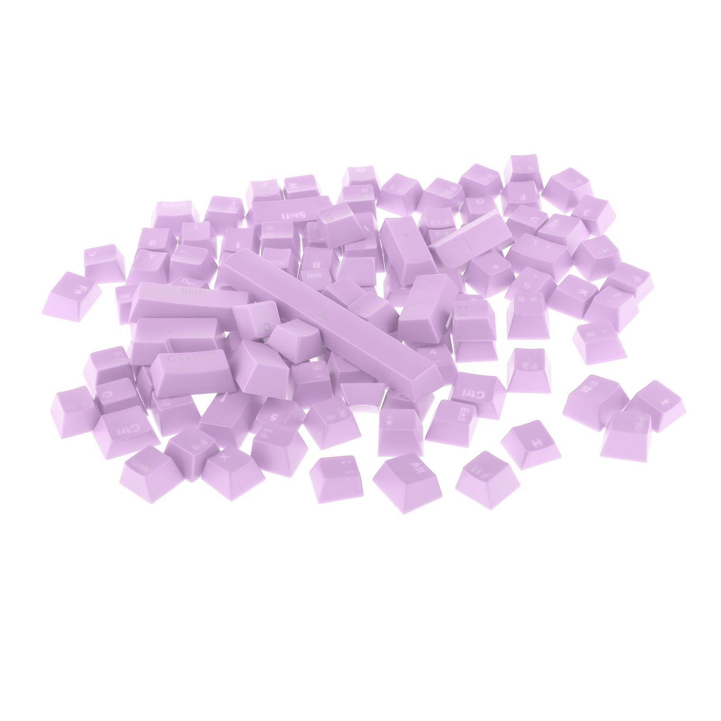 108-Key ABS Translucent Keycaps Key Cap for Mechanical Keyboard Purple