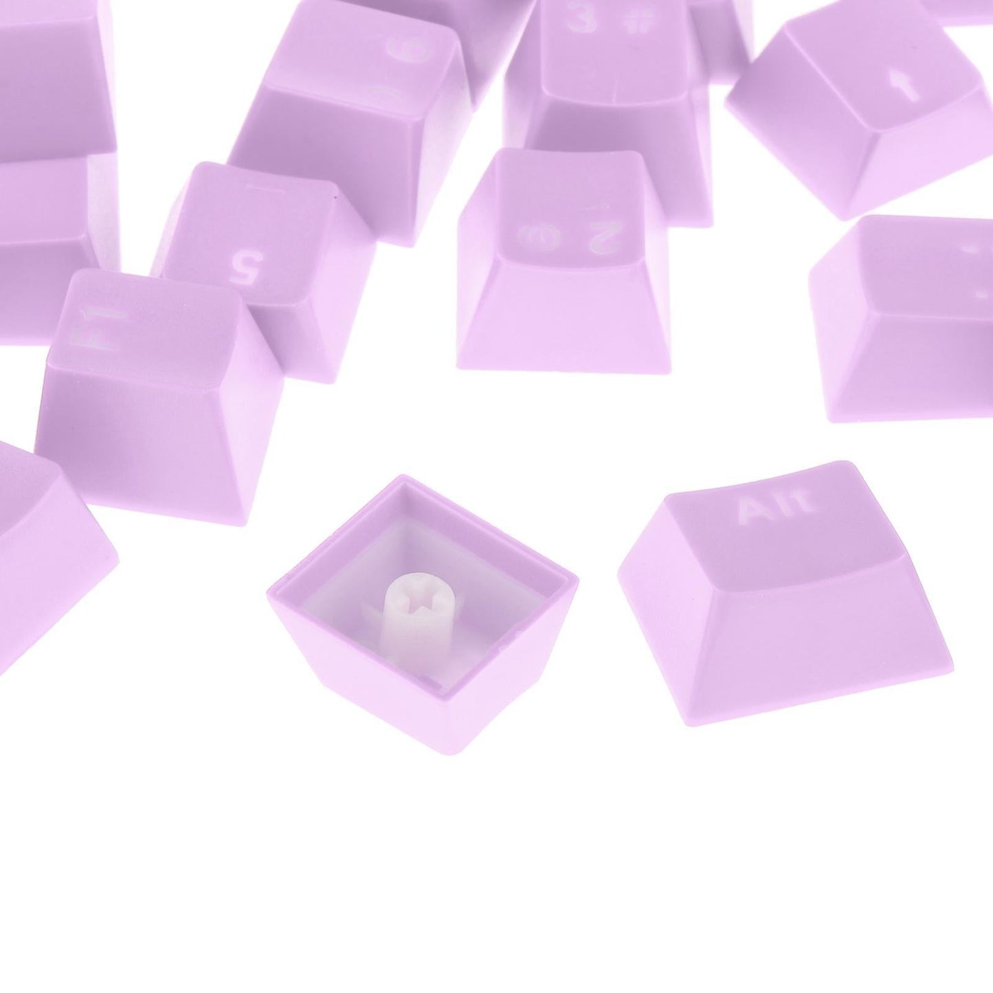 108-Key ABS Translucent Keycaps Key Cap for Mechanical Keyboard Purple