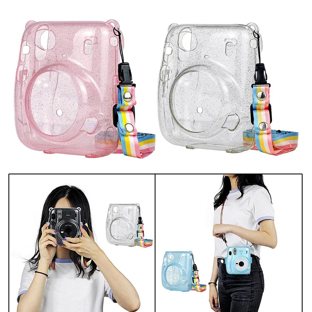 Protective Hard Case Anti-dust Strap for Instax Mini11 Polaroid Cameras