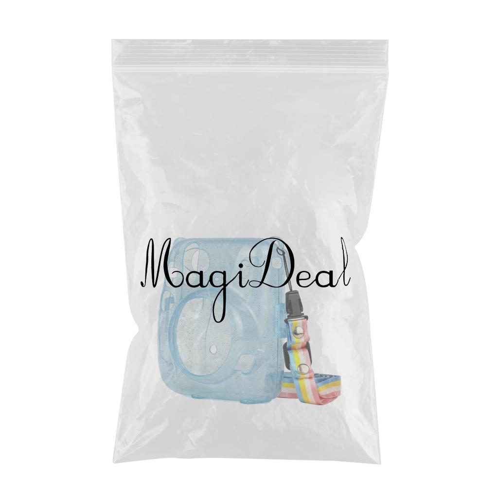 Protective Hard Case Anti-dust Strap for Instax Mini 11 Polaroid Camera Blue