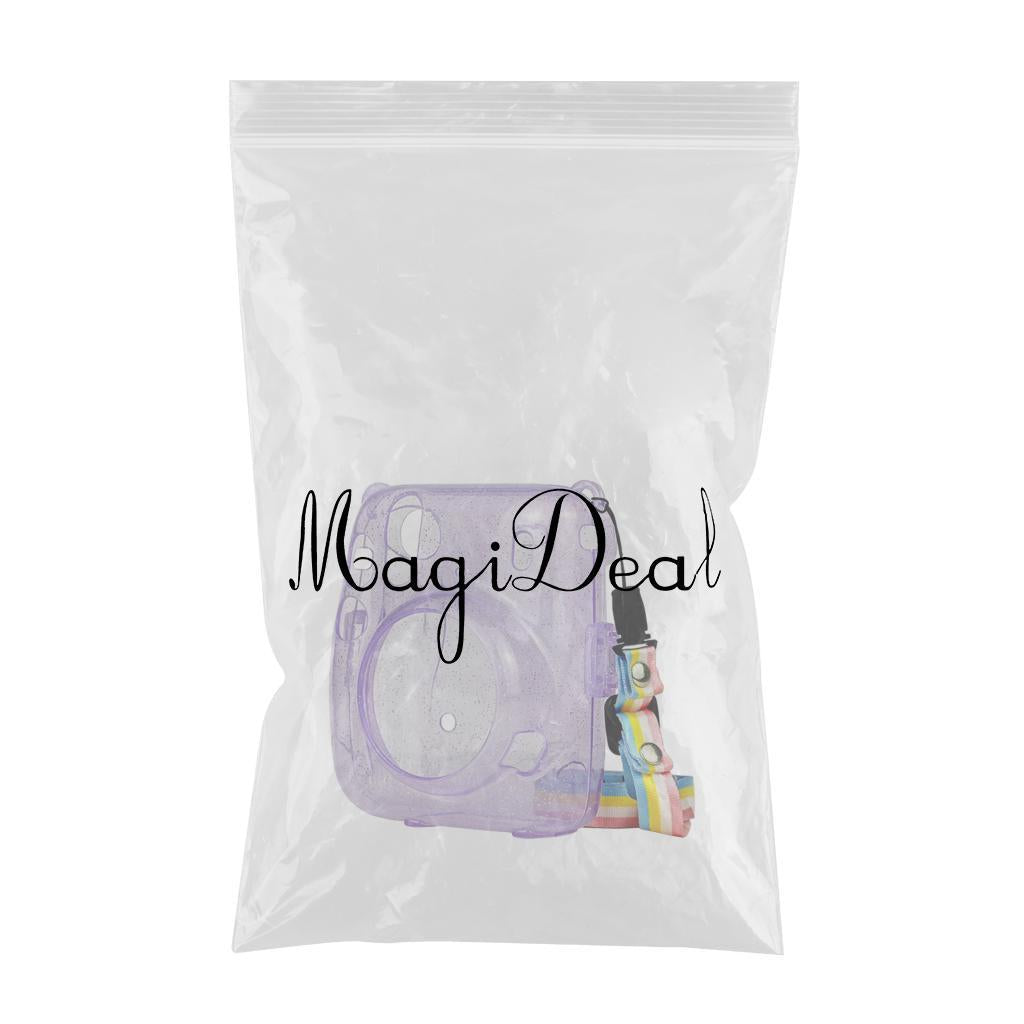 Protective Hard Case Anti-dust Strap for Instax Mini 11 Polaroid Camera Purple