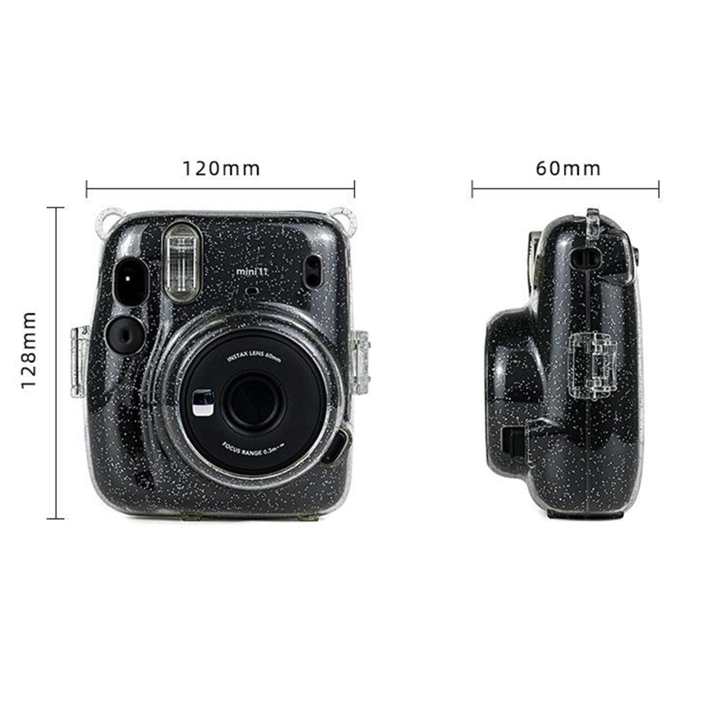 Protective Hard Case Anti-dust Strap for Instax Mini 11 Polaroid Camera Clear