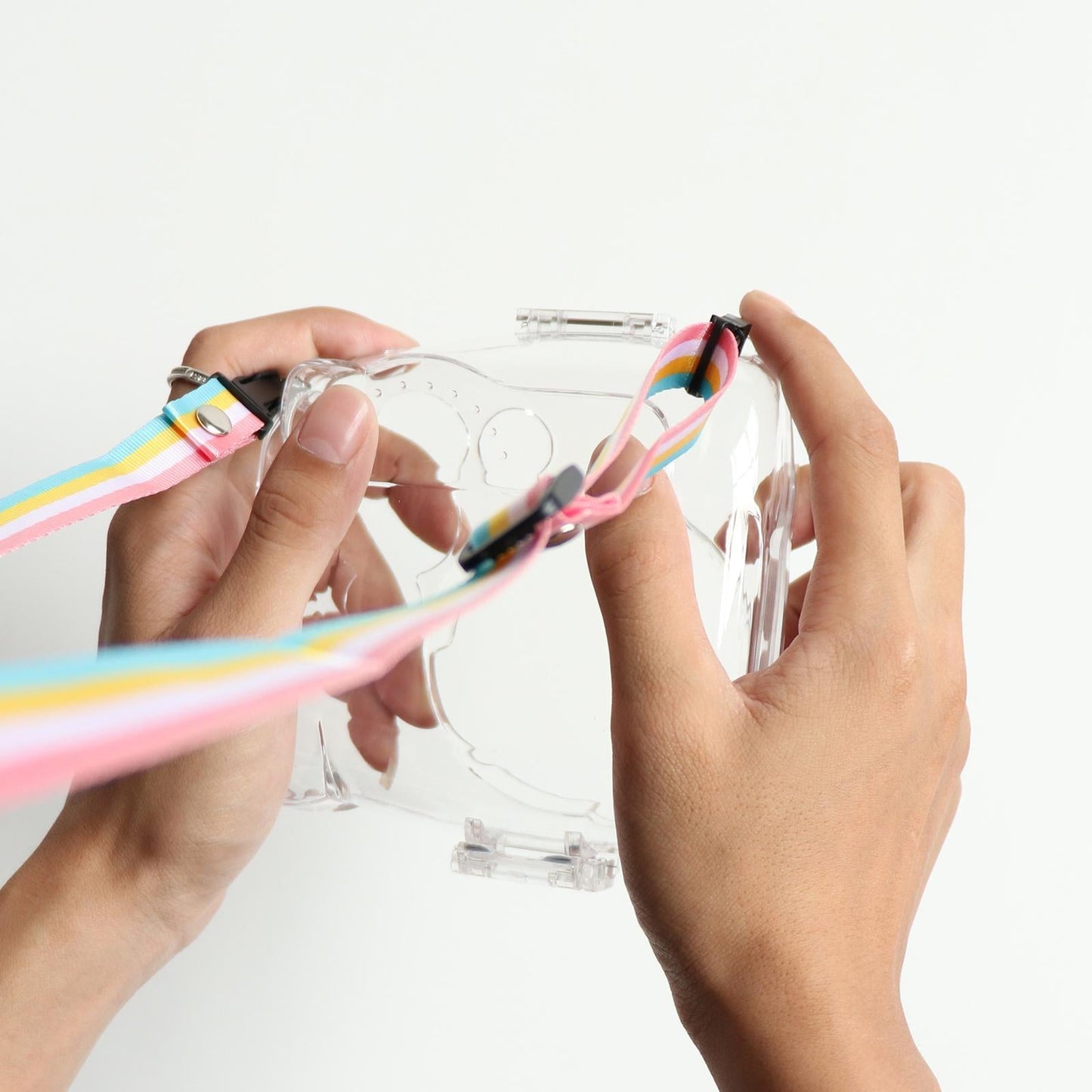 Protective Hard Case Anti-dust Strap for Instax Mini 11 Polaroid Camera Clear