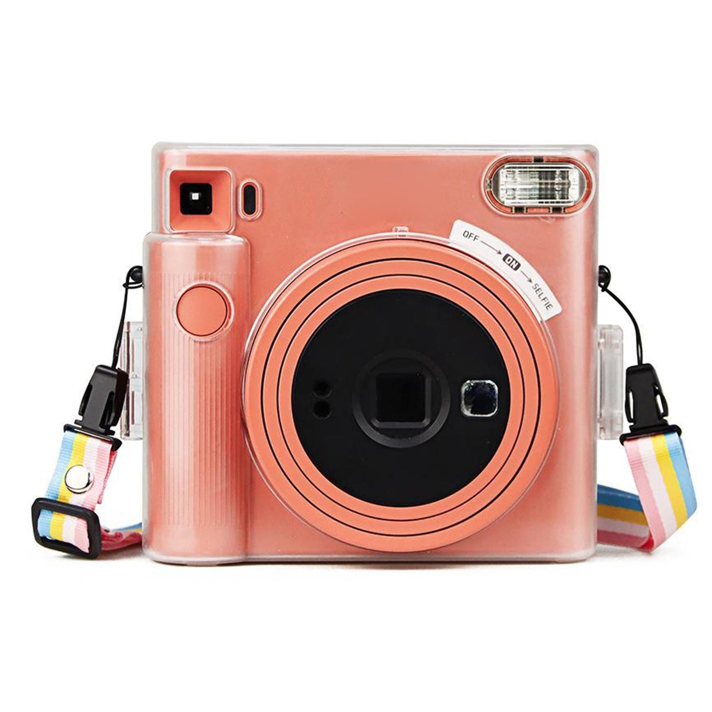 Hard PVC Clear Protective Case Shoulder Strap Transparent for Fujifilm
