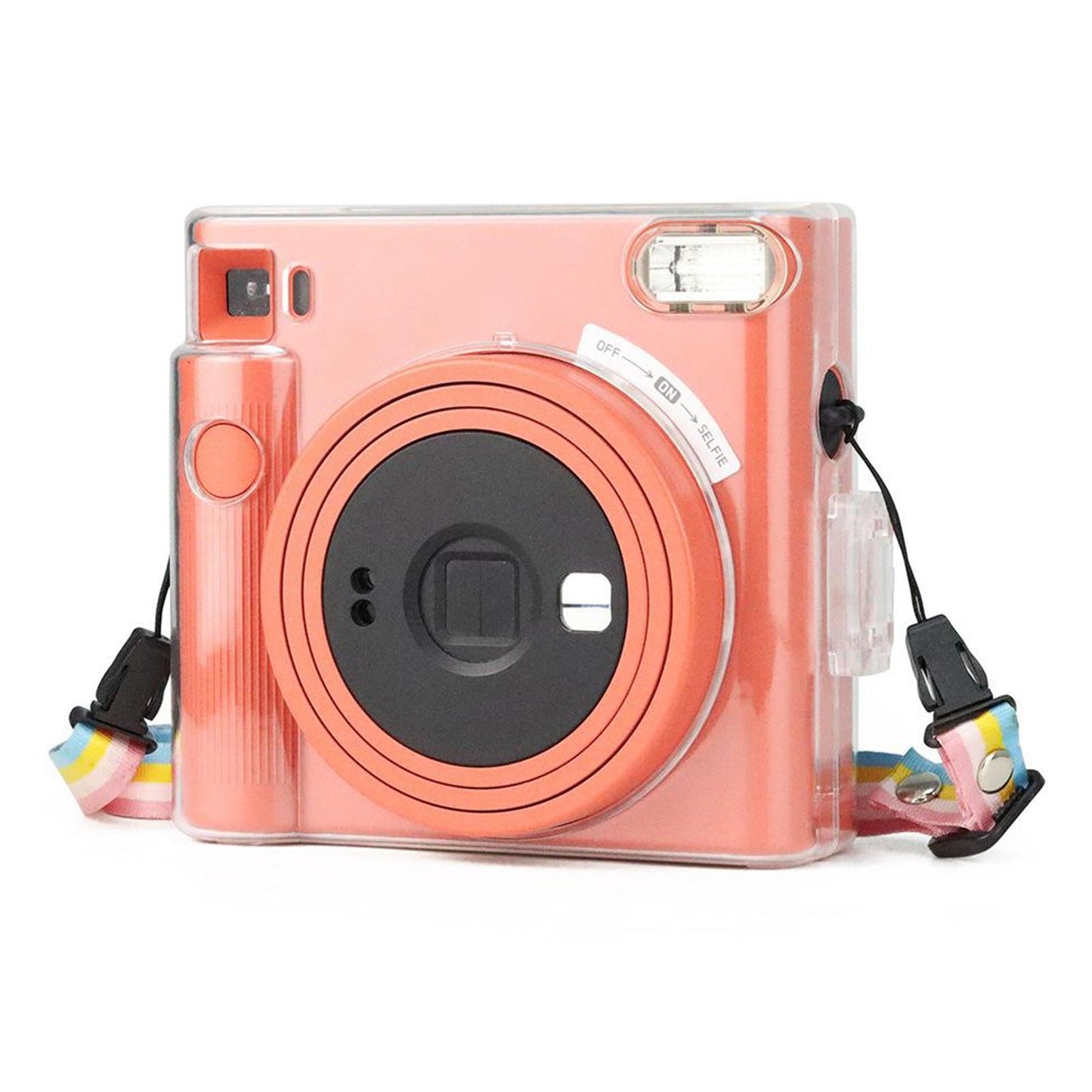 Hard PVC Clear Protective Case Shoulder Strap Transparent for Fujifilm