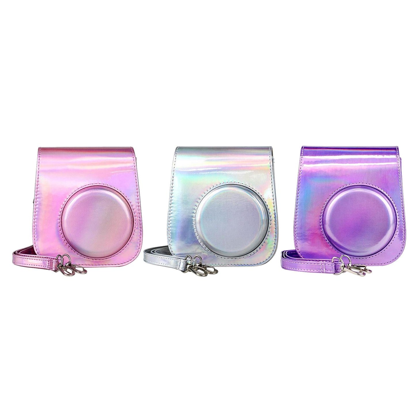 Hard Protective Case Anti-fall Shoulder Strap for Fujifilm Instax mini 11 Symphony Pink