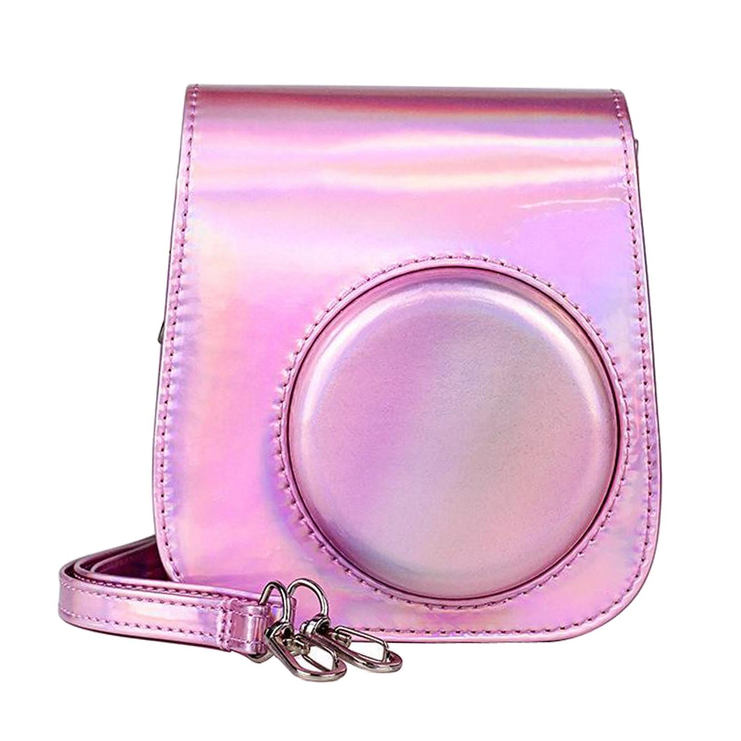 Hard Protective Case Anti-fall Shoulder Strap for Fujifilm Instax mini 11 Symphony Pink