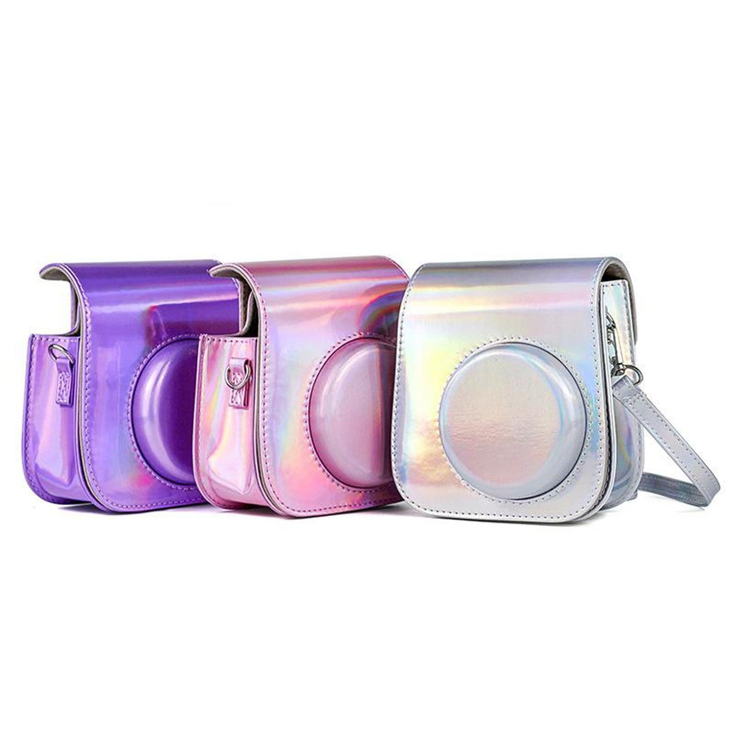 Hard Protective Case Anti-fall Shoulder Strap for Fujifilm Instax mini 11 Symphony Sliver