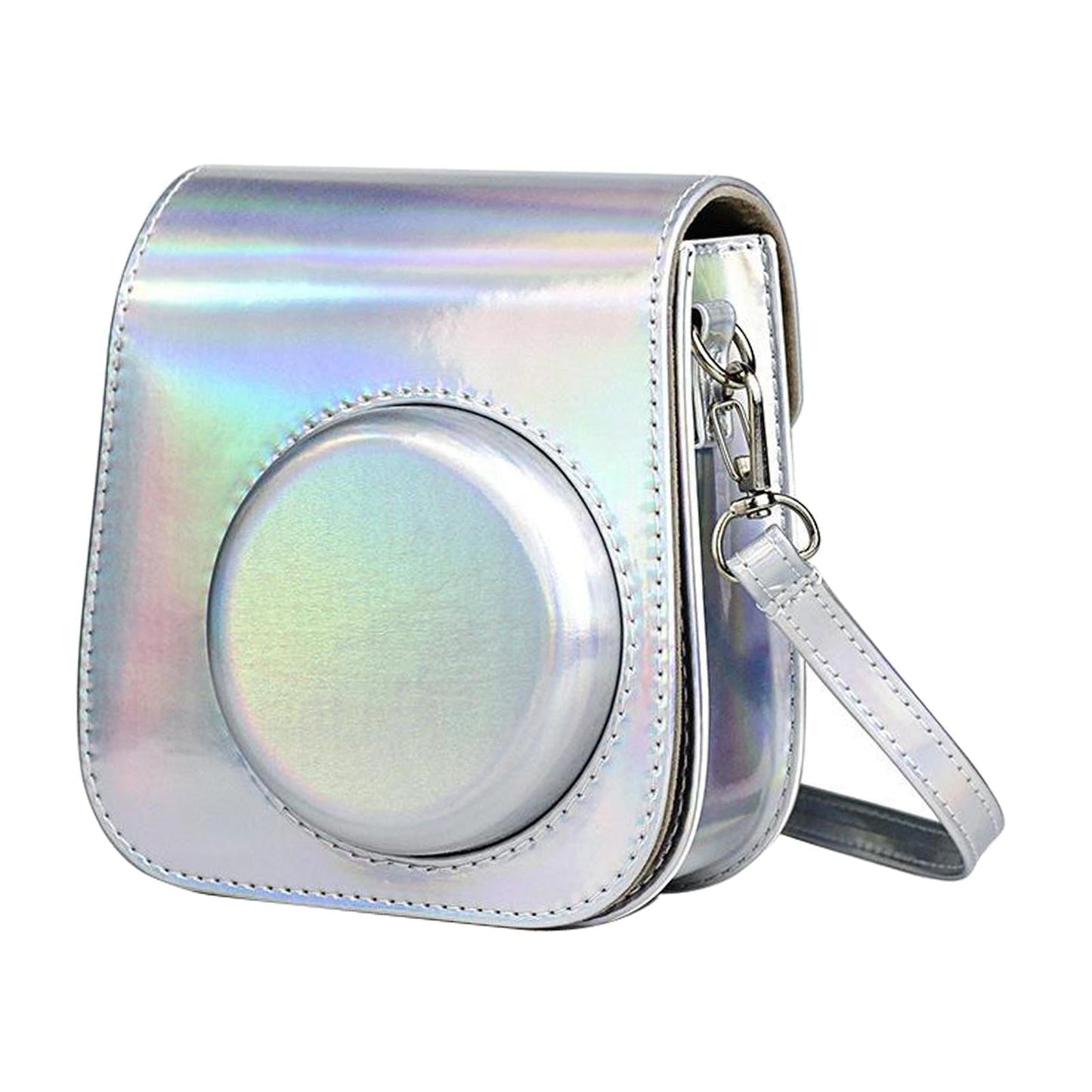 Hard Protective Case Anti-fall Shoulder Strap for Fujifilm Instax mini 11 Symphony Sliver