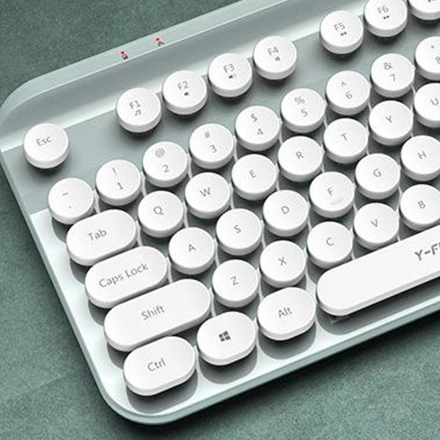 Portable Mini Multifunction 2.4G Wireless Bluetooth Keyboard for Laptop blue