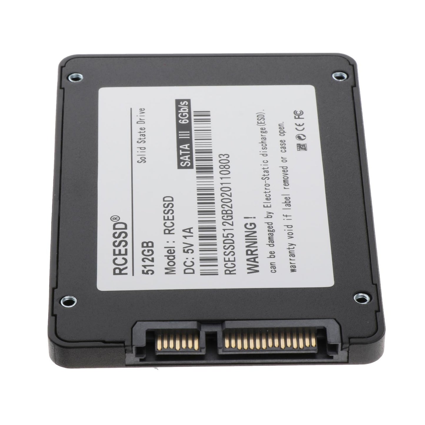 SSD SATA 3 2.5 7mm Internal Solid State Drive for Desktop Laptop PC 512GB"