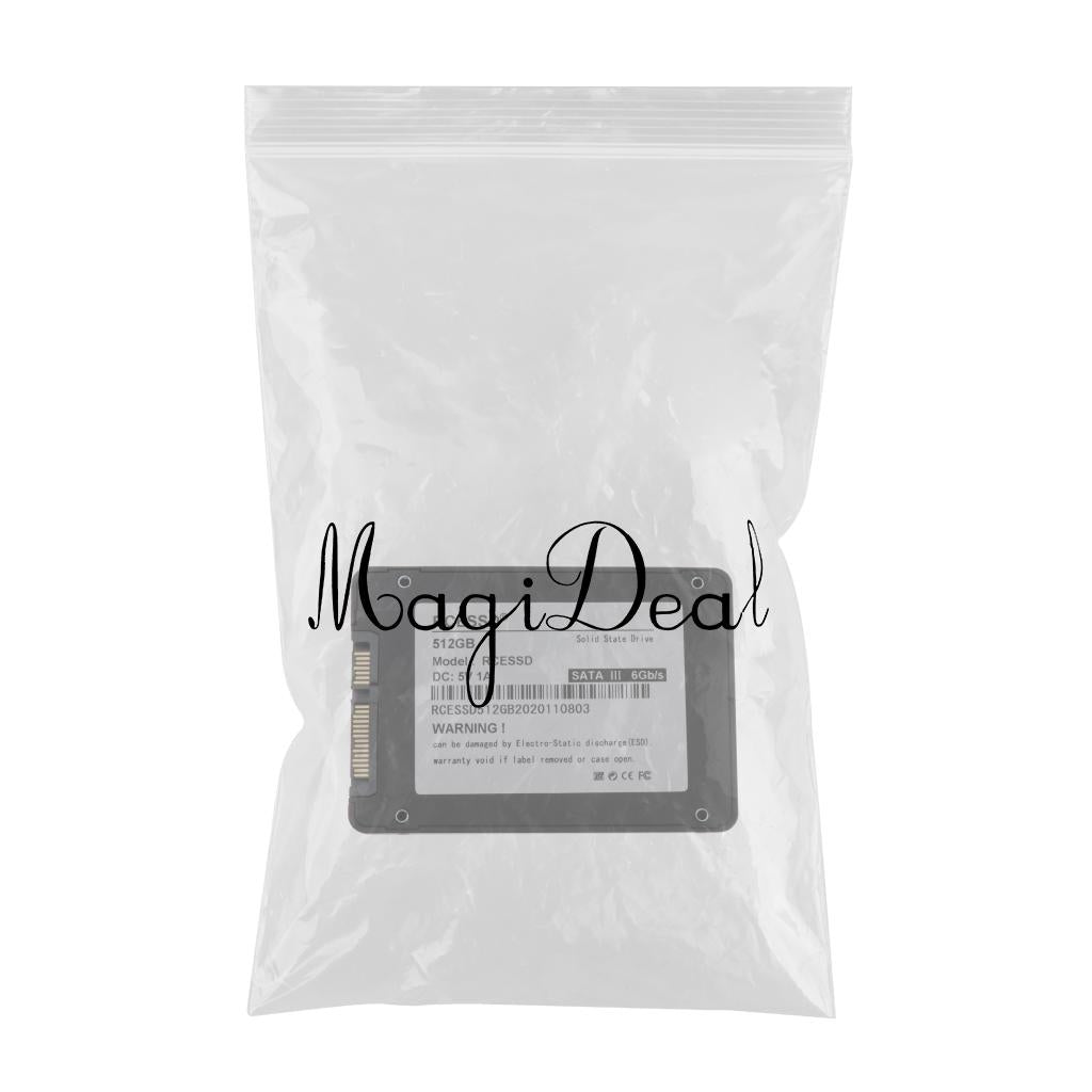 SSD SATA 3 2.5 7mm Internal Solid State Drive for Desktop Laptop PC 512GB"