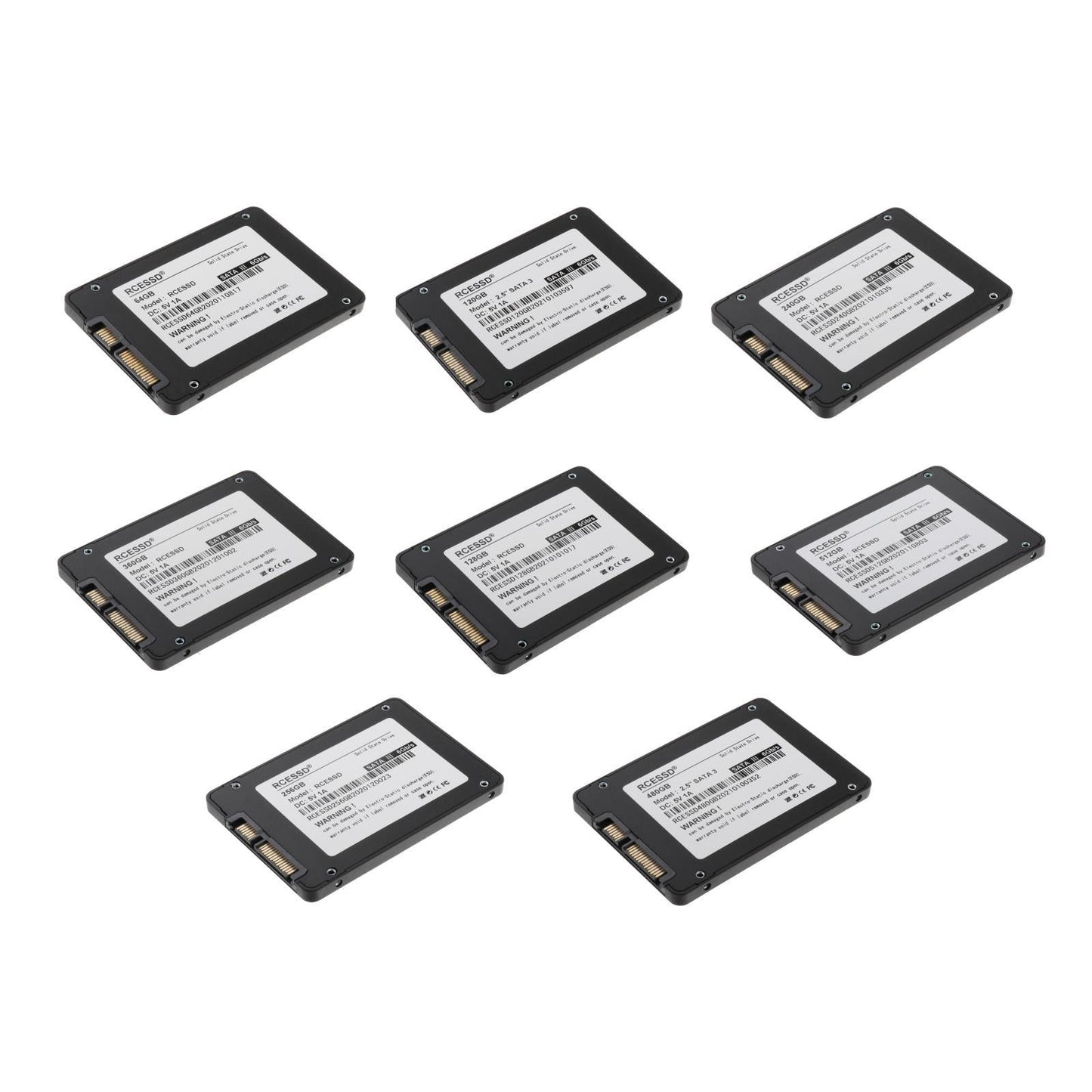 SSD SATA 3 2.5 7mm Internal Solid State Drive for Desktop Laptop PC 512GB"