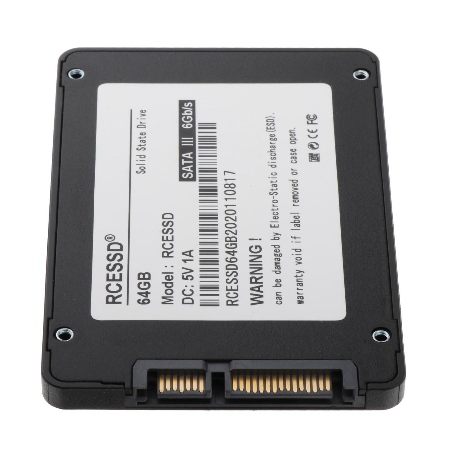 SSD SATA 3 2.5 7mm Internal Solid State Drive for Desktop Laptop PC 64GB"