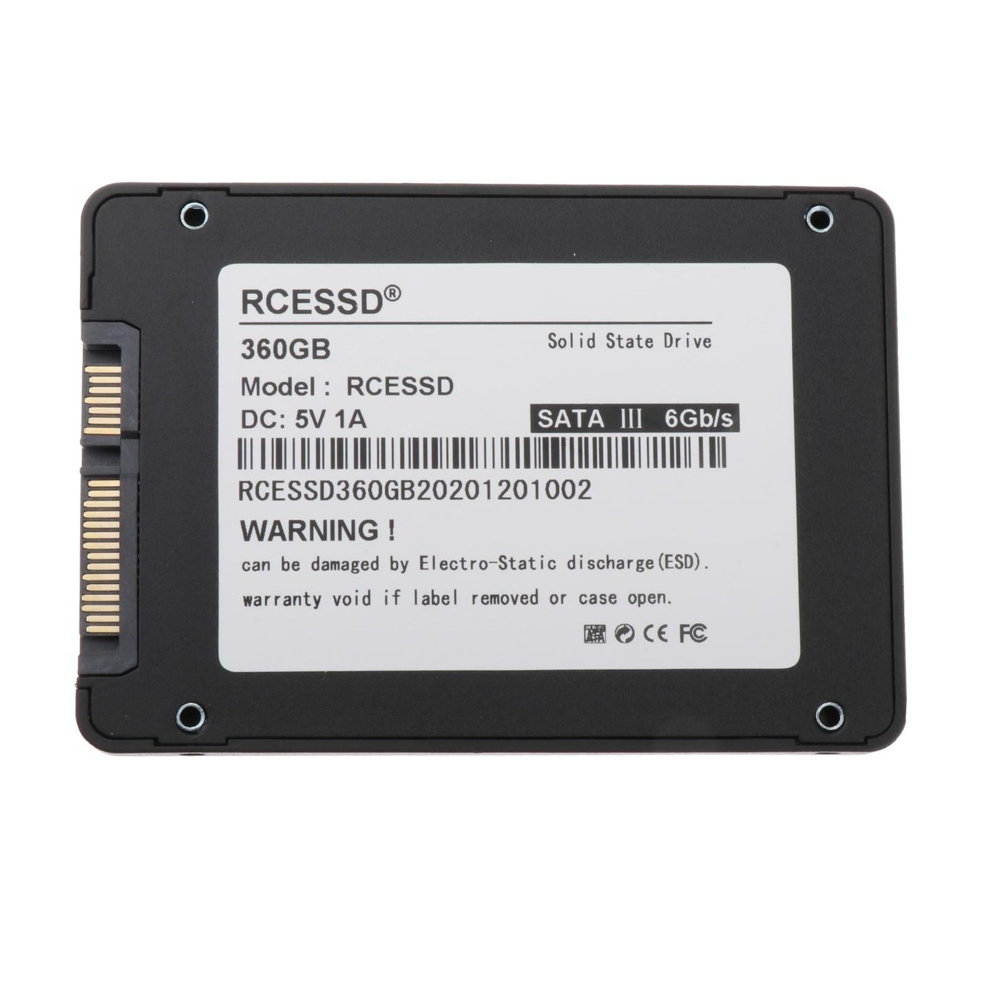 SSD SATA 3 2.5 7mm Internal Solid State Drive for Desktop Laptop PC 360GB"