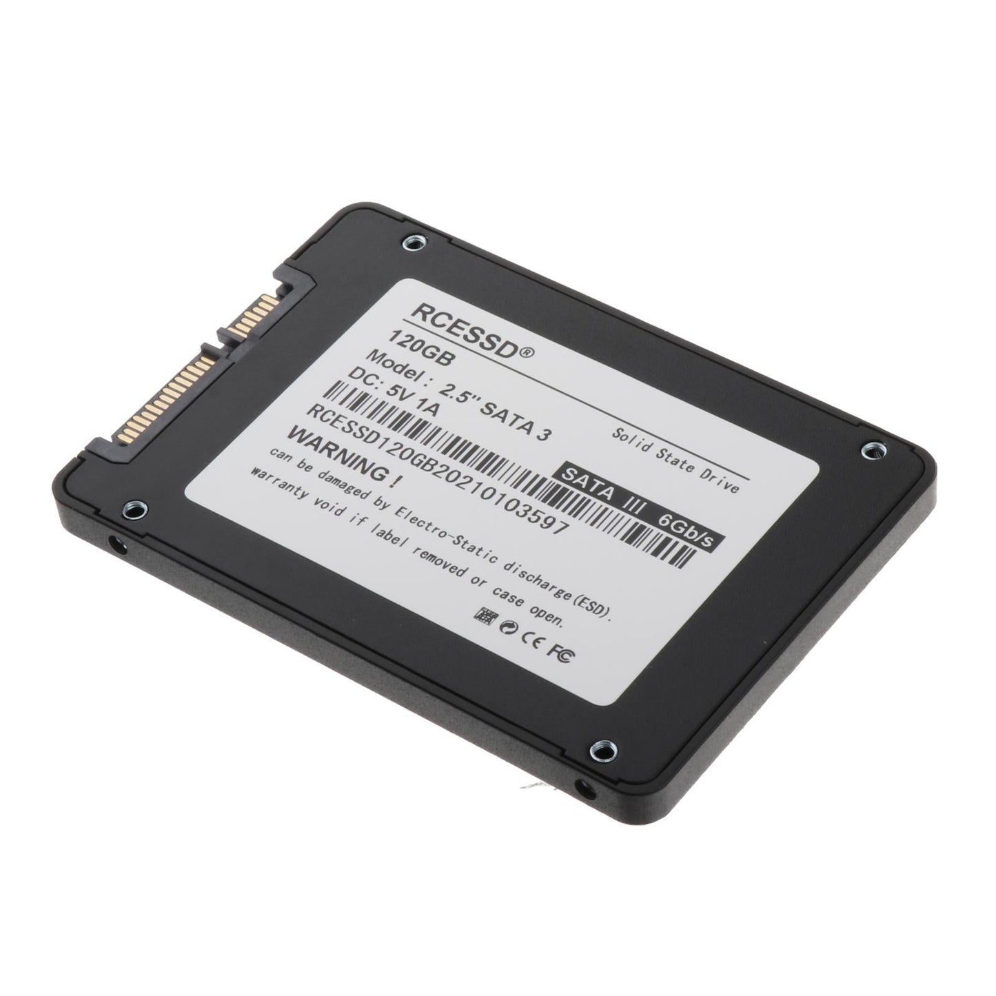 SSD SATA 3 2.5 7mm Internal Solid State Drive for Desktop Laptop PC 120GB"
