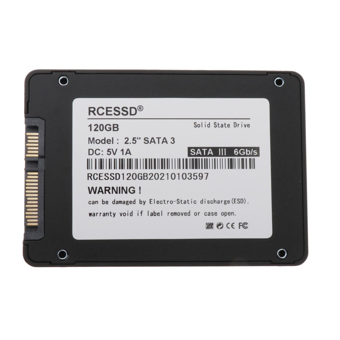 SSD SATA 3 2.5 7mm Internal Solid State Drive for Desktop Laptop PC 120GB"