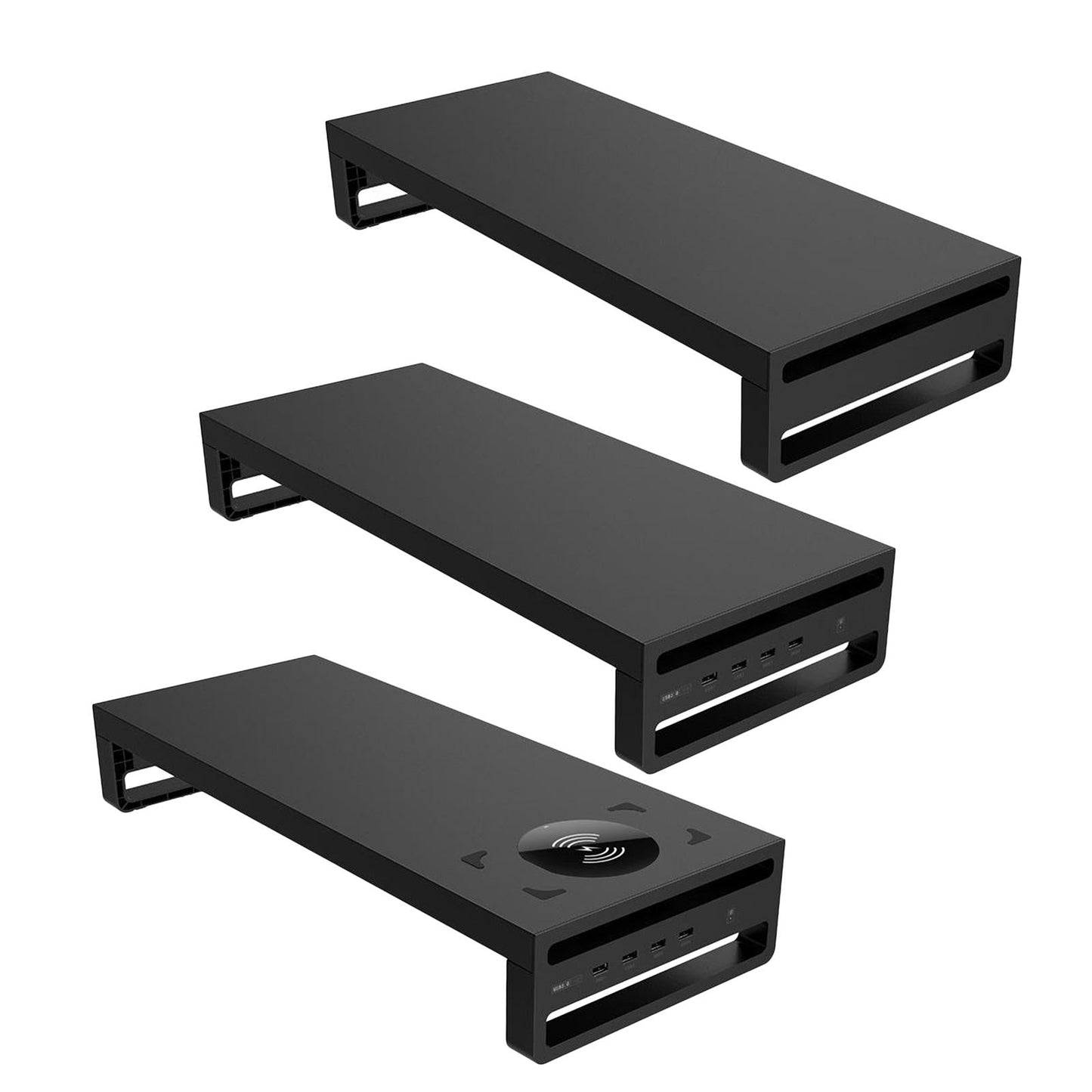 Metal Laptop Monitor Desk Stand Computer Riser Support Table Desk Organizer