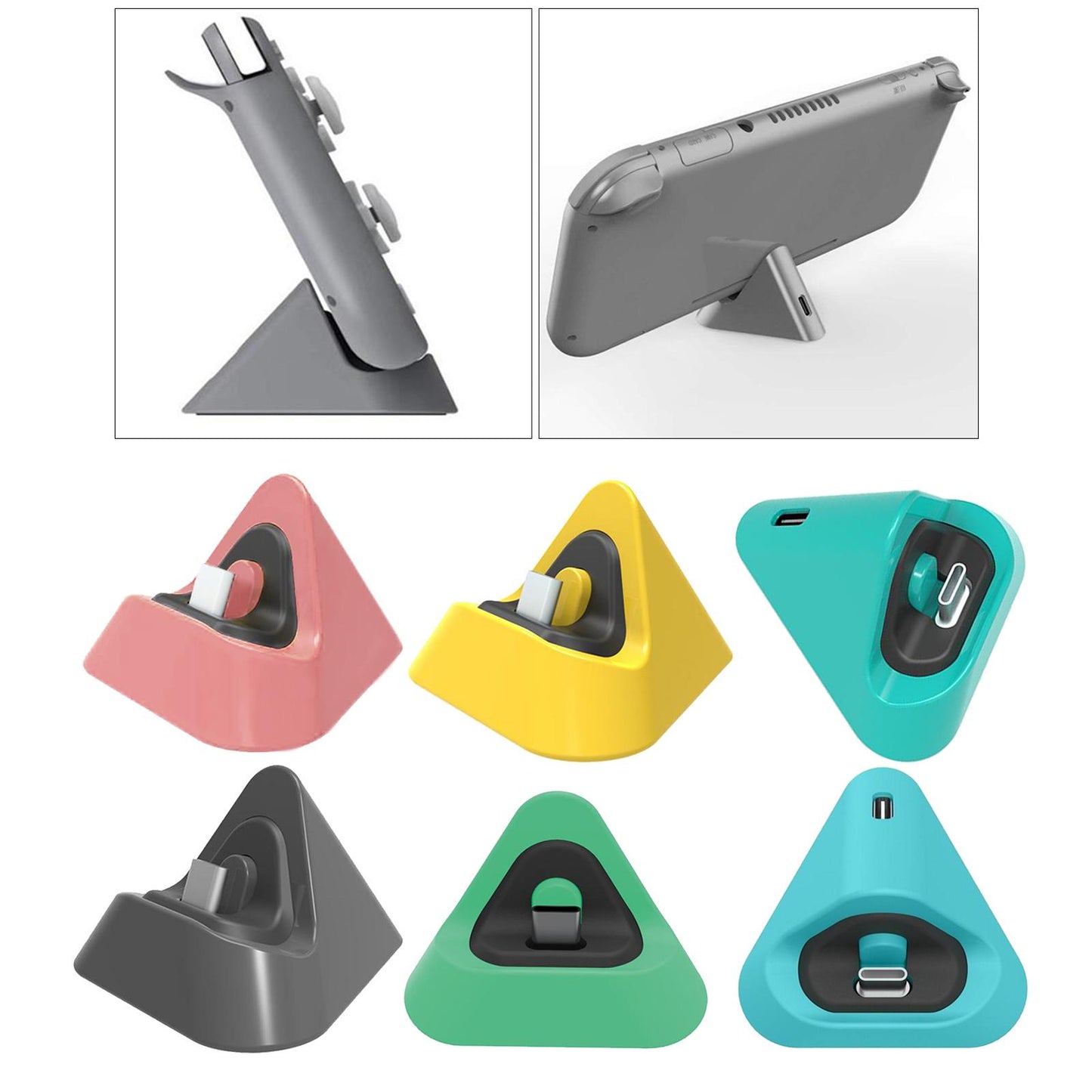 Portable Fast Charging Dock Cradle Holder For Nintendo Switch Lite Pink