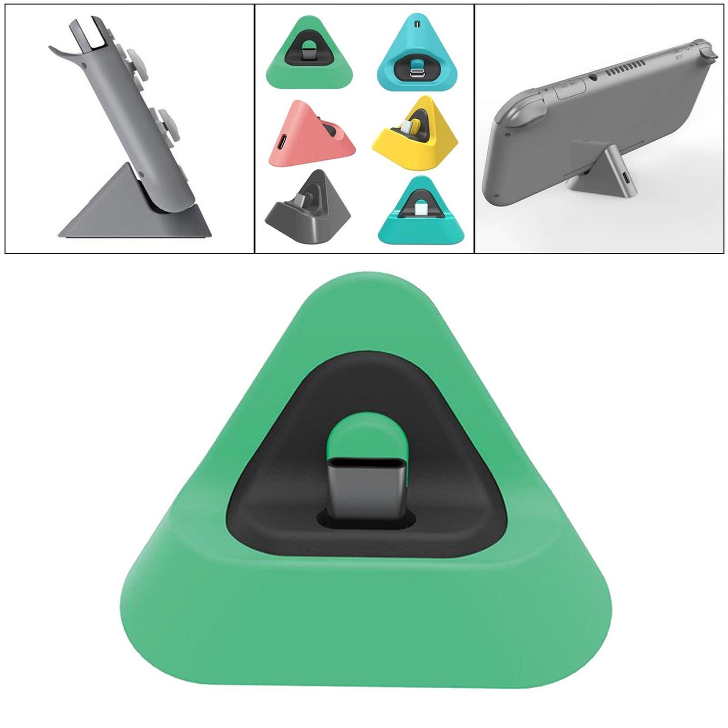 Portable Fast Charging Dock Cradle Holder For Nintendo Switch Lite Green