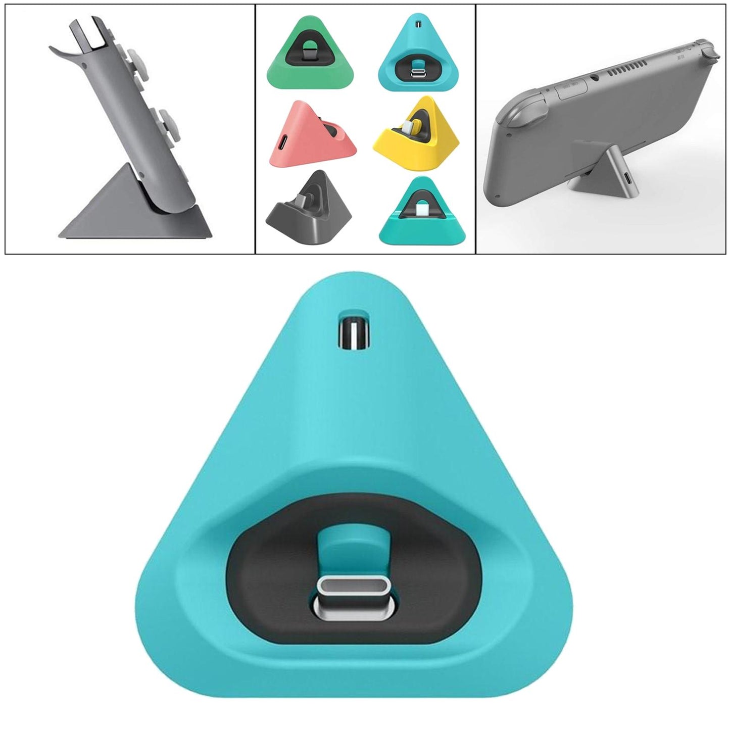 Portable Fast Charging Dock Cradle Holder For Nintendo Switch Lite Blue