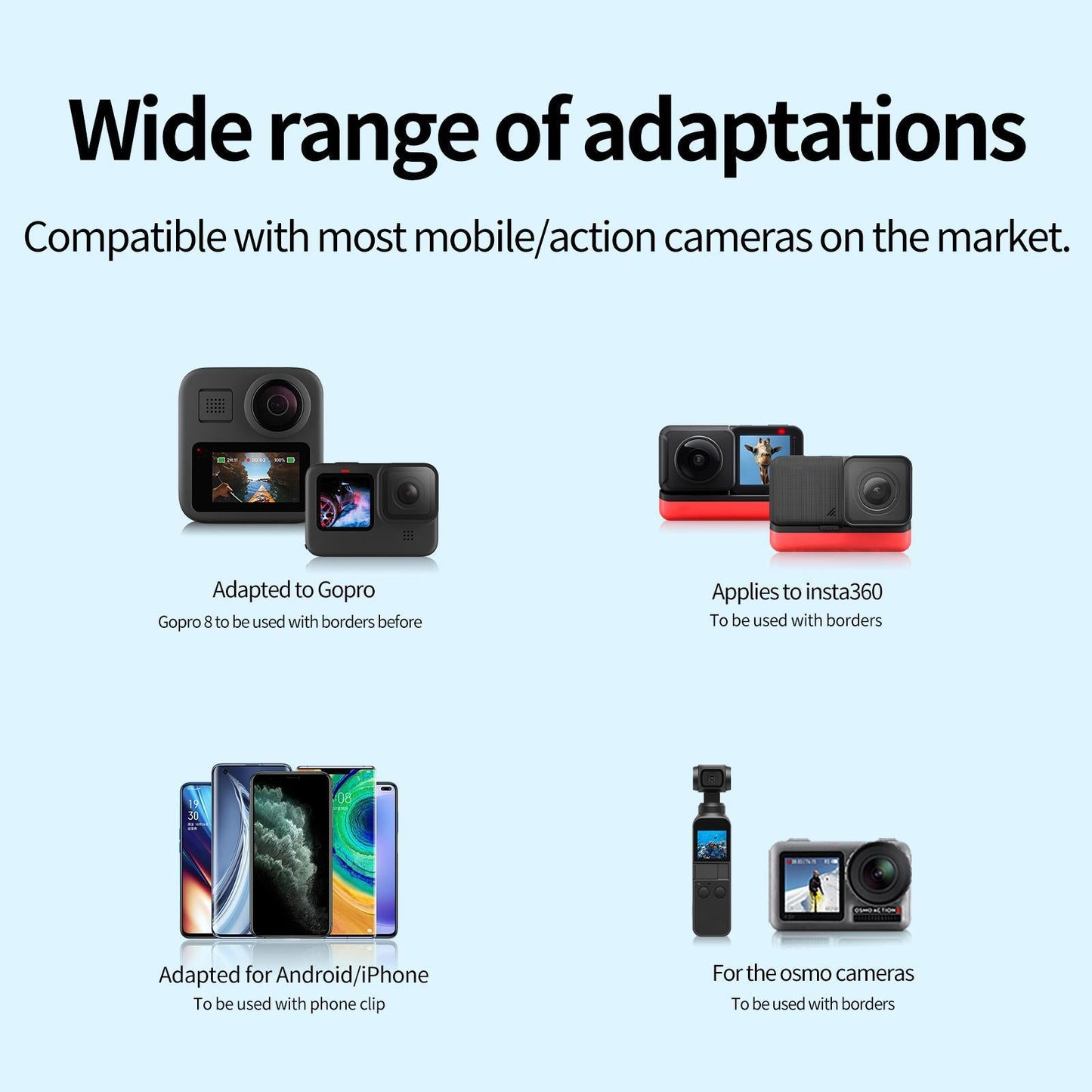 Silicone Helmet Mount Strap Foldable for GoPro Hero 8 7 6 5 Easy to Install