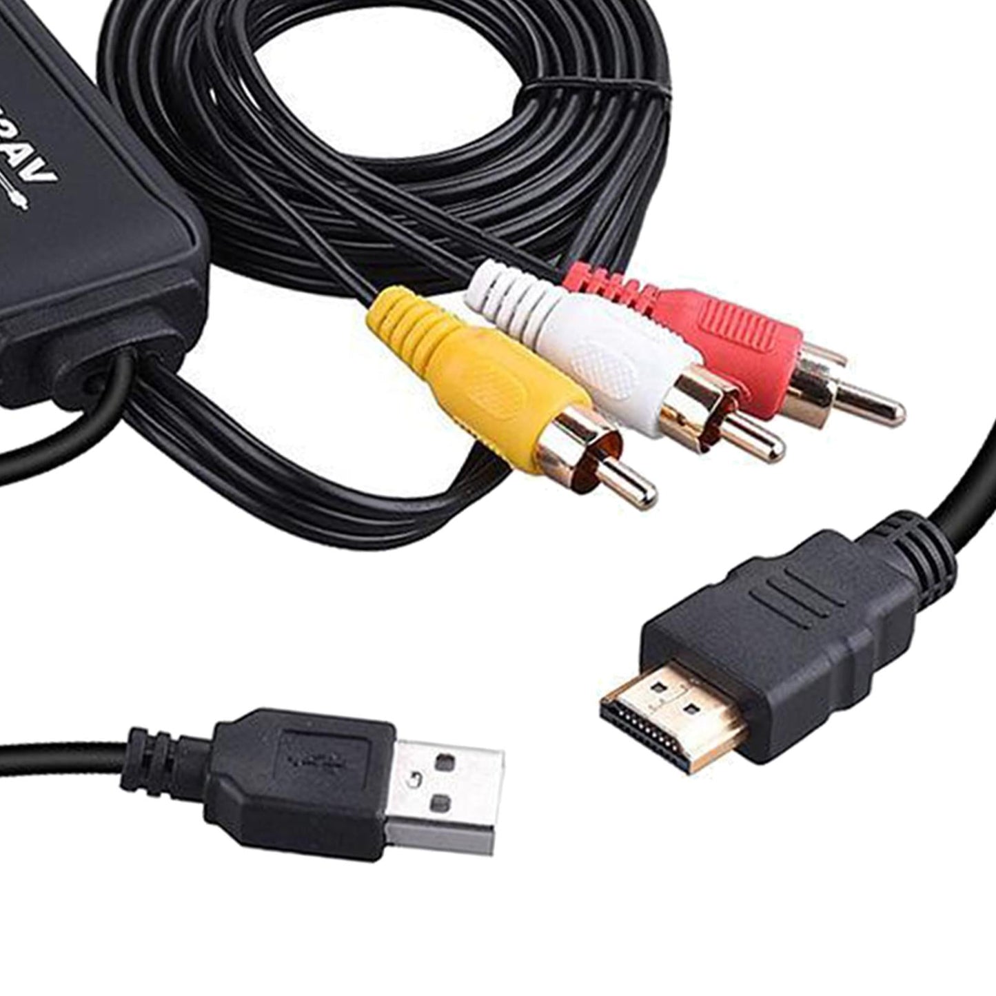 1080P HDMI to 3 RCA Video Audio Converter Cable Adapter for PS4 HDTV Style 1