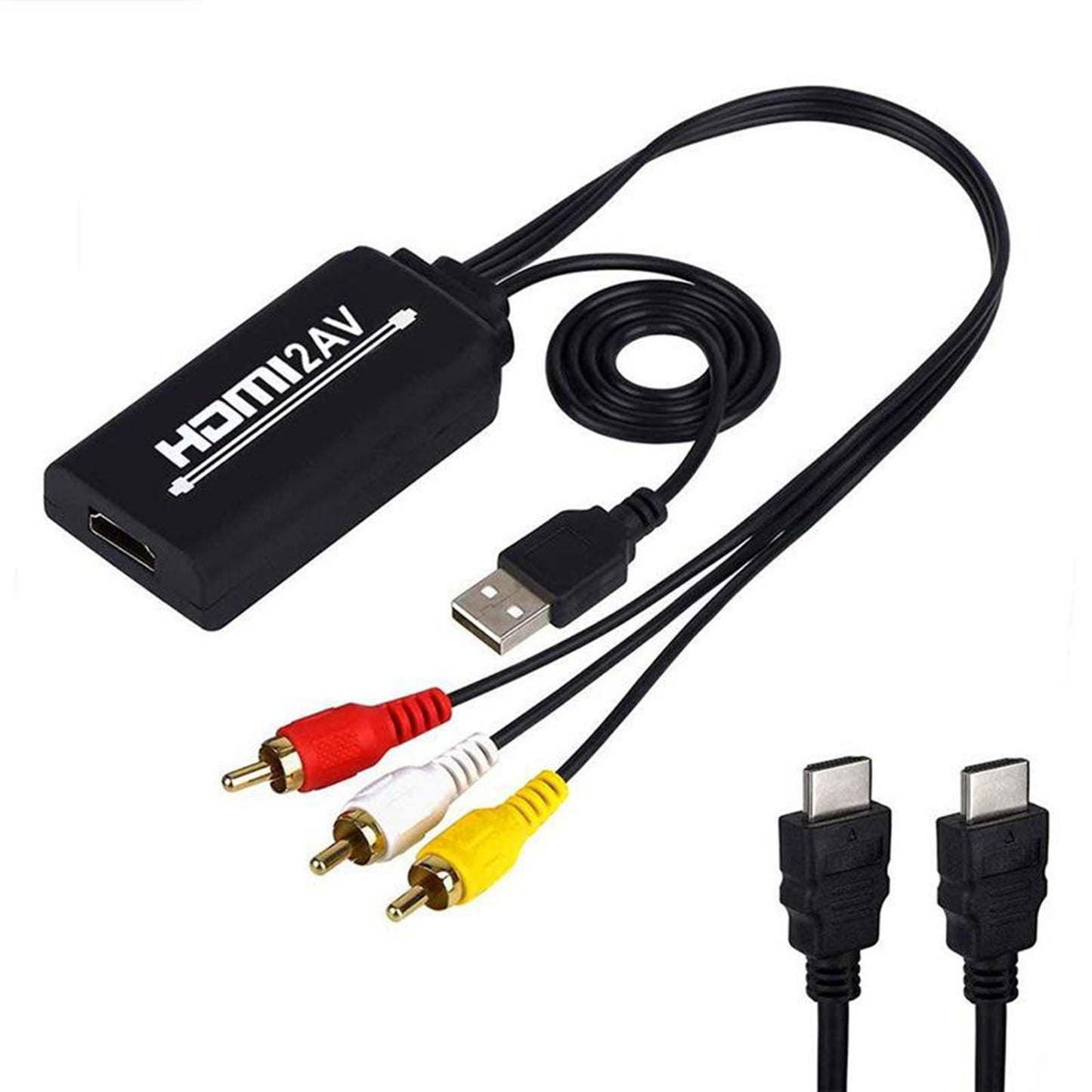 1080P HDMI to 3 RCA Video Audio Converter Cable Adapter for PS4 HDTV Style 3