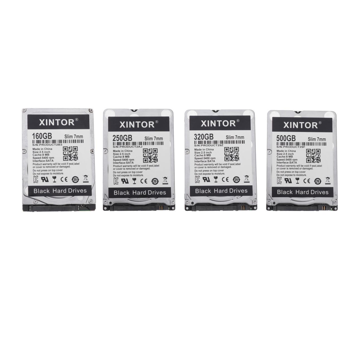 Slim Alloy 2.5in Internal HDD 160GB/250GB/320GB/500BG & SATA Interface 160GB