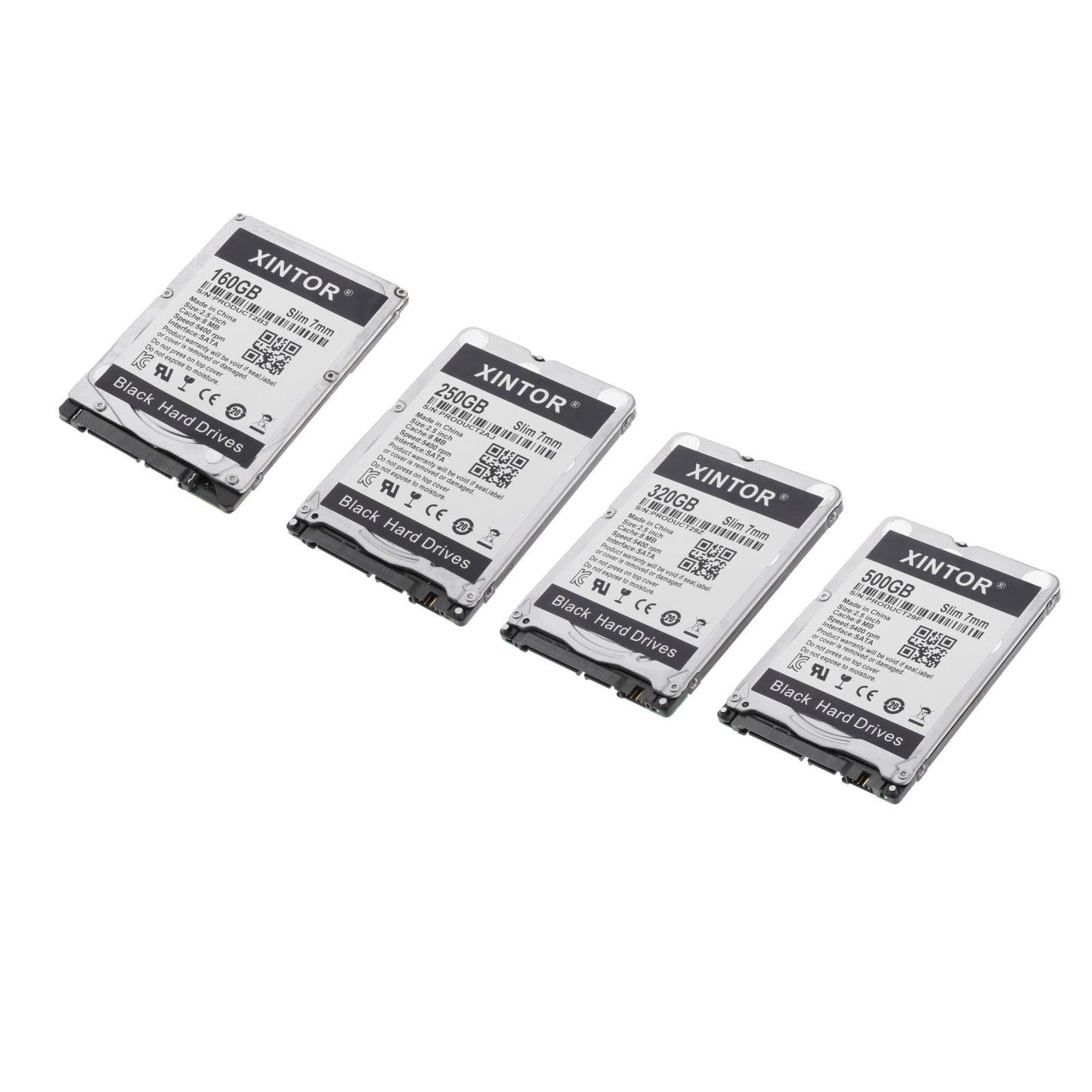 Slim Alloy 2.5in Internal HDD 160GB/250GB/320GB/500BG & SATA Interface 160GB