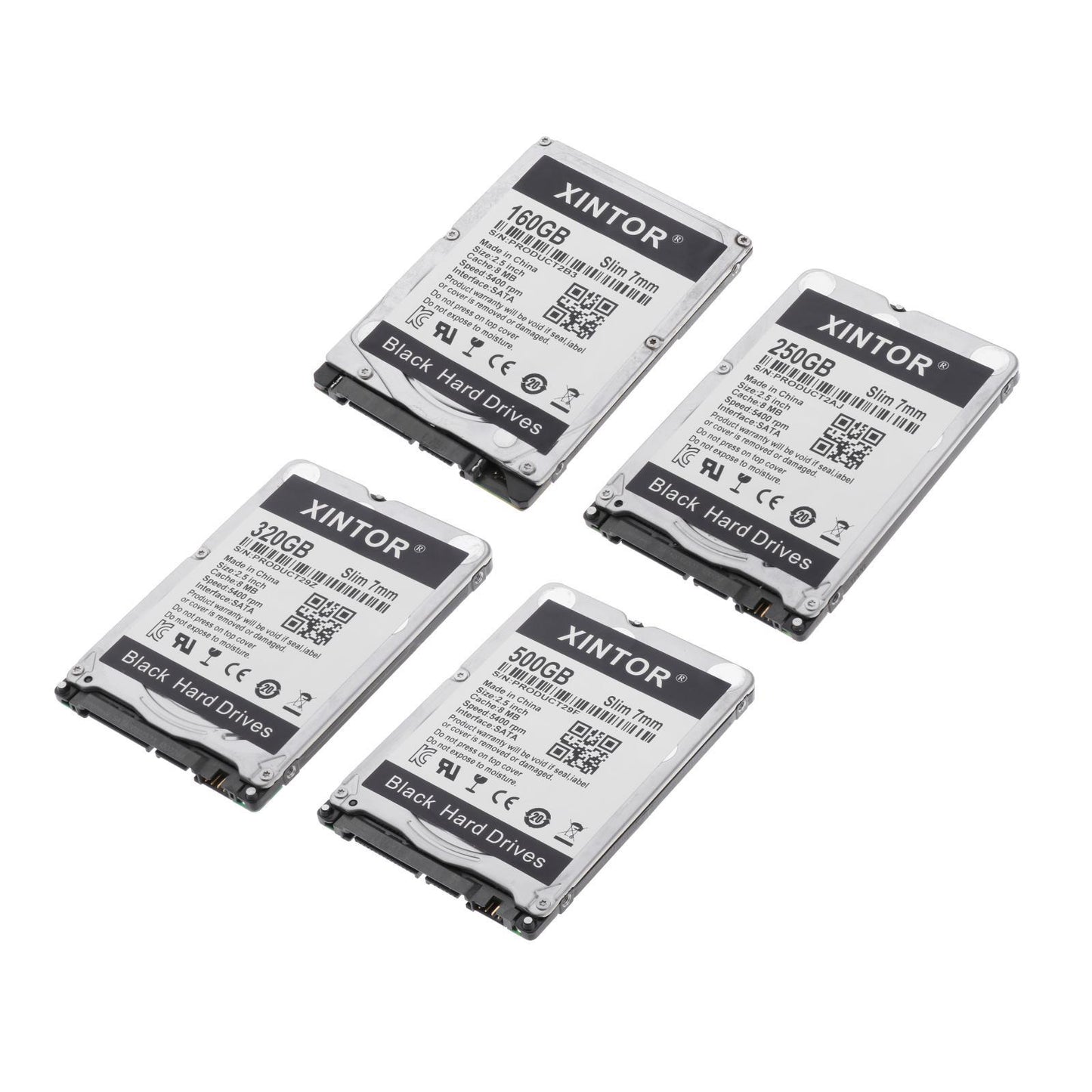 Slim Alloy 2.5in Internal HDD 160GB/250GB/320GB/500BG & SATA Interface 160GB