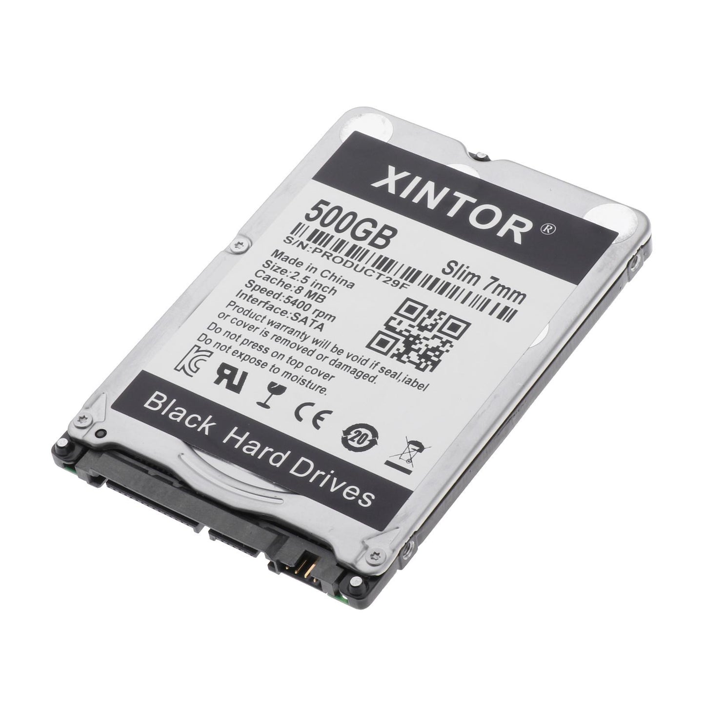 Slim Alloy 2.5in Internal HDD 160GB/250GB/320GB/500BG & SATA Interface 500GB