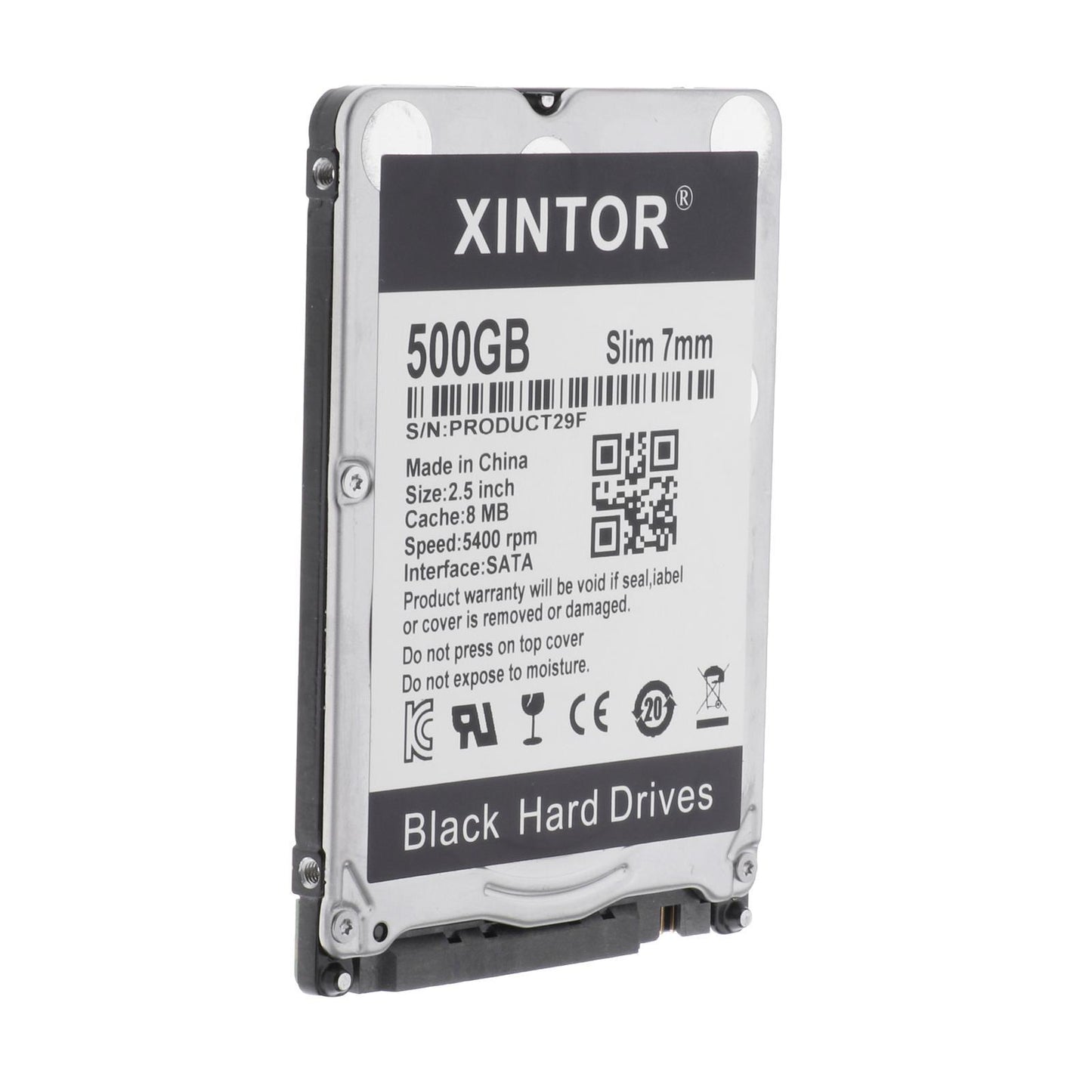 Slim Alloy 2.5in Internal HDD 160GB/250GB/320GB/500BG & SATA Interface 500GB