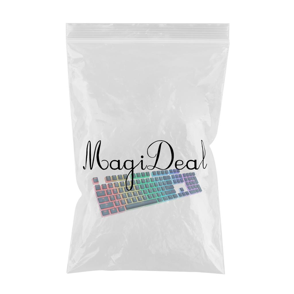 PBT Double Shot Pudding Keycaps 108 Keys Mechanical Keycaps Backlit Key Caps