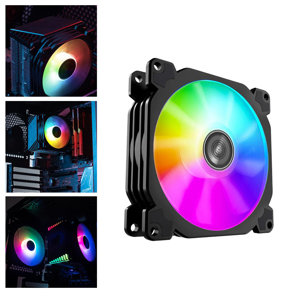 FR-925 Low Noise LED RGB PC Case Cooling Fan CPU Cooler Radiator Accessories Type 1