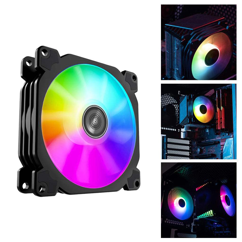 FR-925 Low Noise LED RGB PC Case Cooling Fan CPU Cooler Radiator Accessories Type 1
