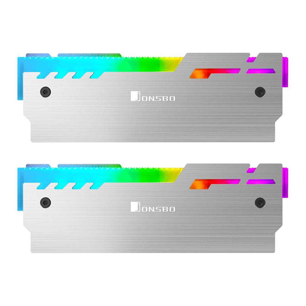 Aluminum Alloy RGB Memory RAM Cooler Radiator Automatic Light Effect for PC