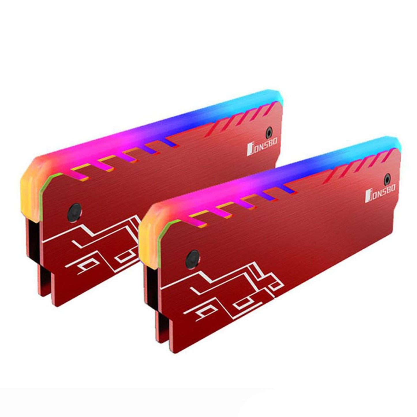 Cooling Vest 3Pin Memory RAM Cooler Radiator Anodizing Process for PC Game Red