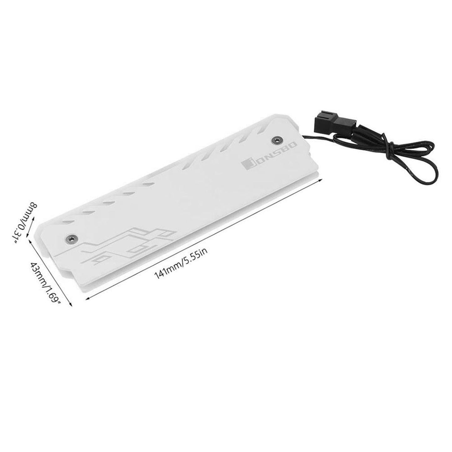 Cooling Vest 3Pin Memory RAM Cooler Radiator Anodizing Process for PC Game White