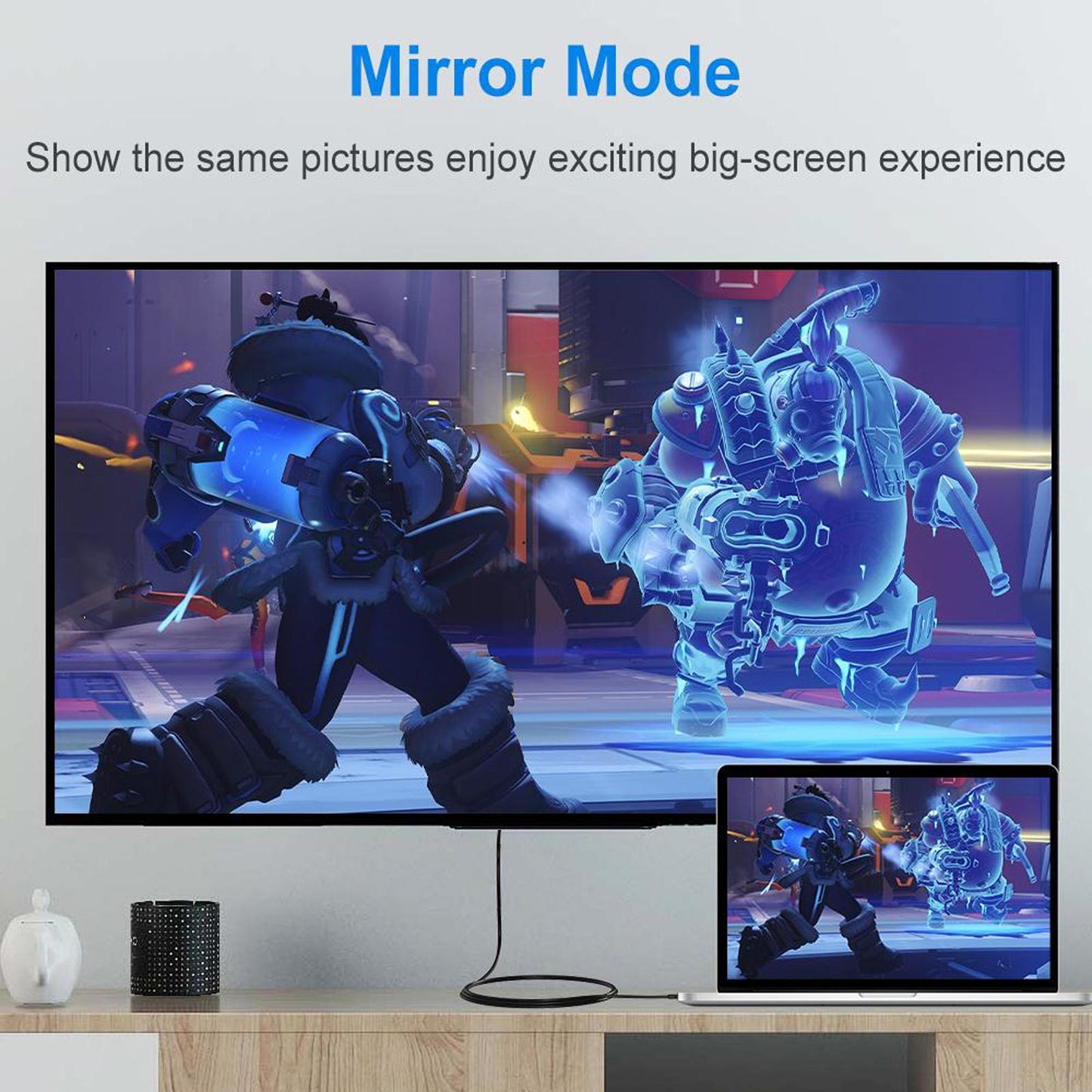 2m HD USB C to HDMI Cable Cord Adapter for Android Phones Screen To TV Cable