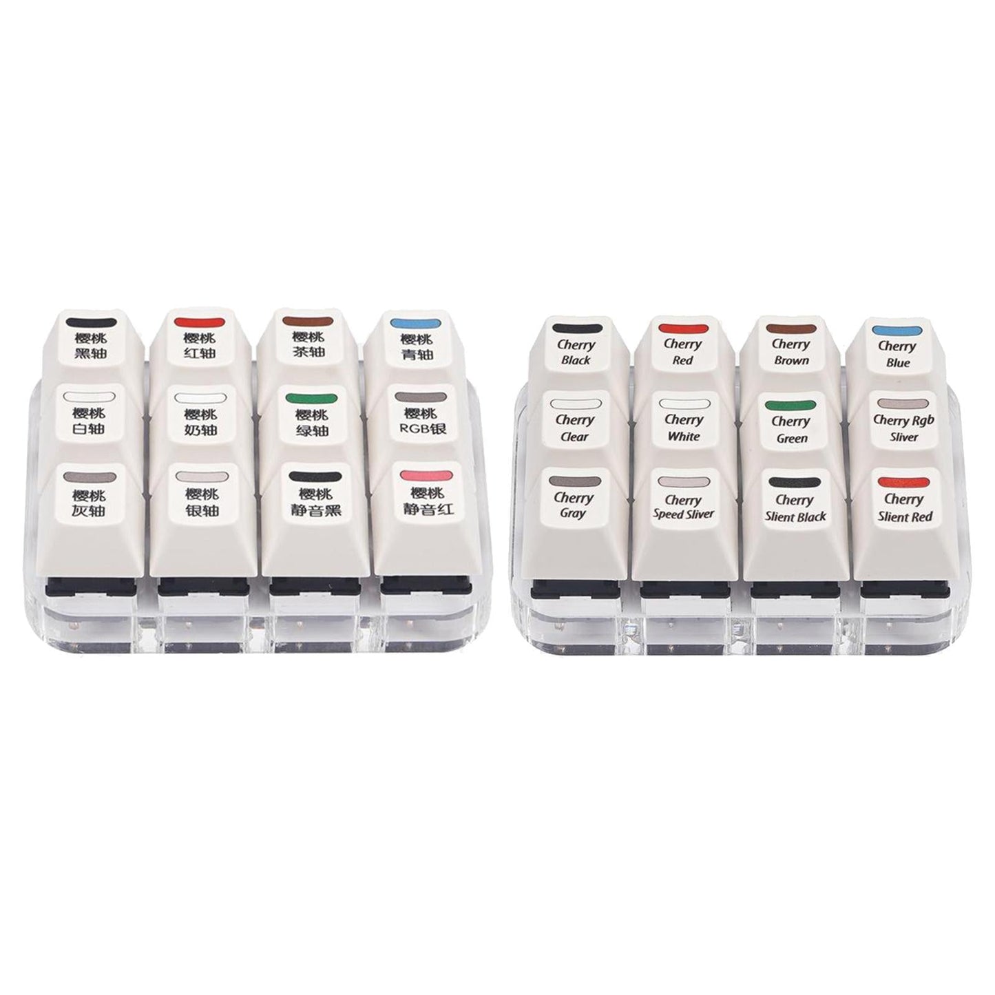 Cherry MX Mechanical 12 Key Switch Tester Testing Keycaps Chinese Version